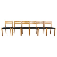 Mid Century Modern Scandinavian Design Dining Chairs - Set of 6