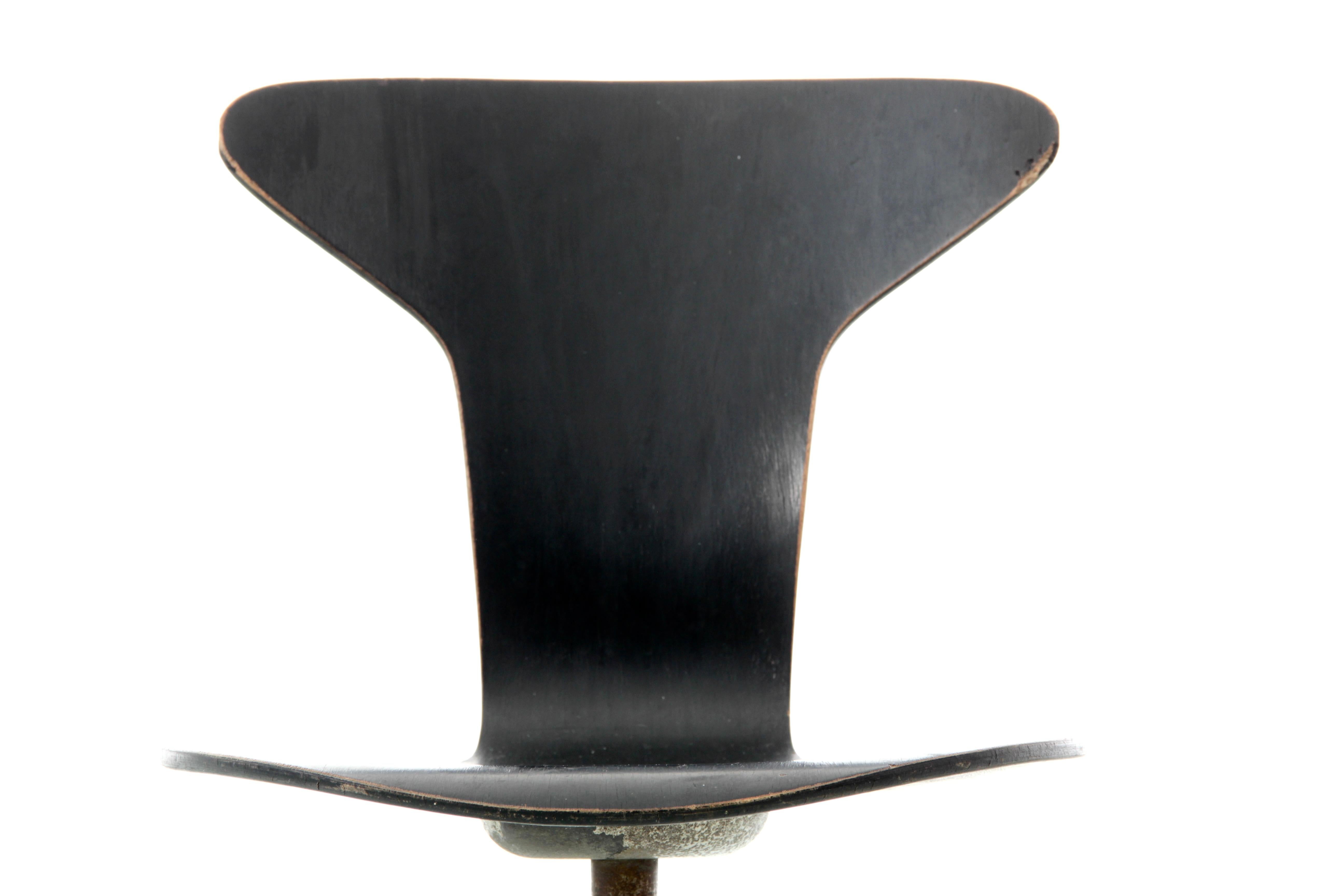 Chaise de bureau scandinave moderne du milieu du siècle Model No Jacobsen par Arne Jacobsen en vente 6