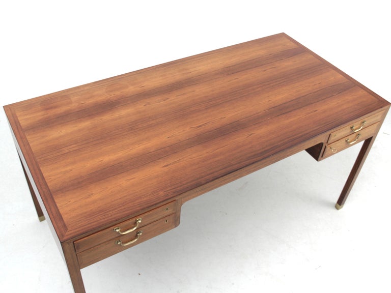 Scandinavian Modern Mid century modern scandinavian Desk designed by Ole Wanscher for AJ Iversen For Sale