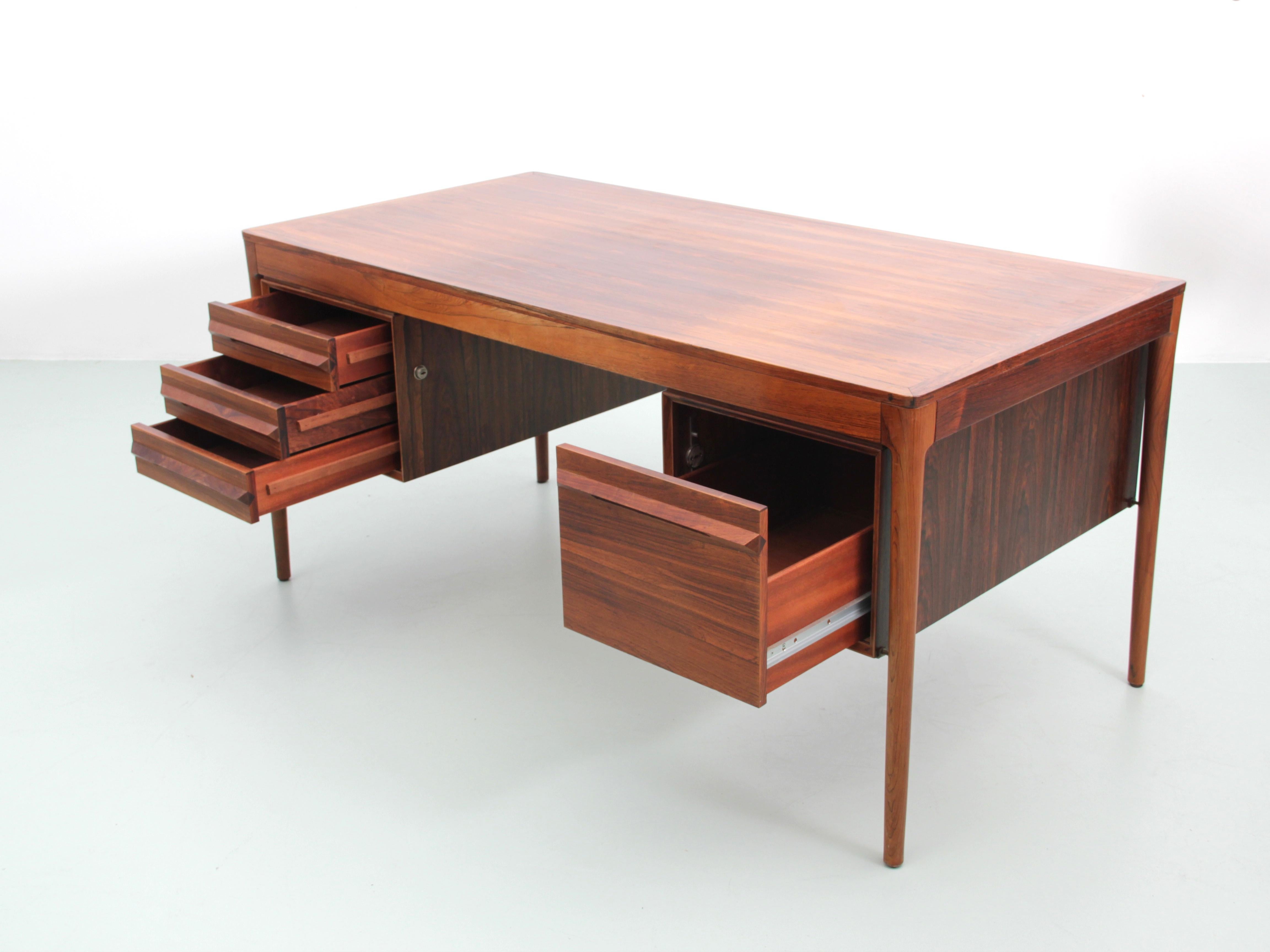 Scandinavian Modern Mid-Century Modern Scandinavian Desk in Rosewood by Torbjørn Afdal