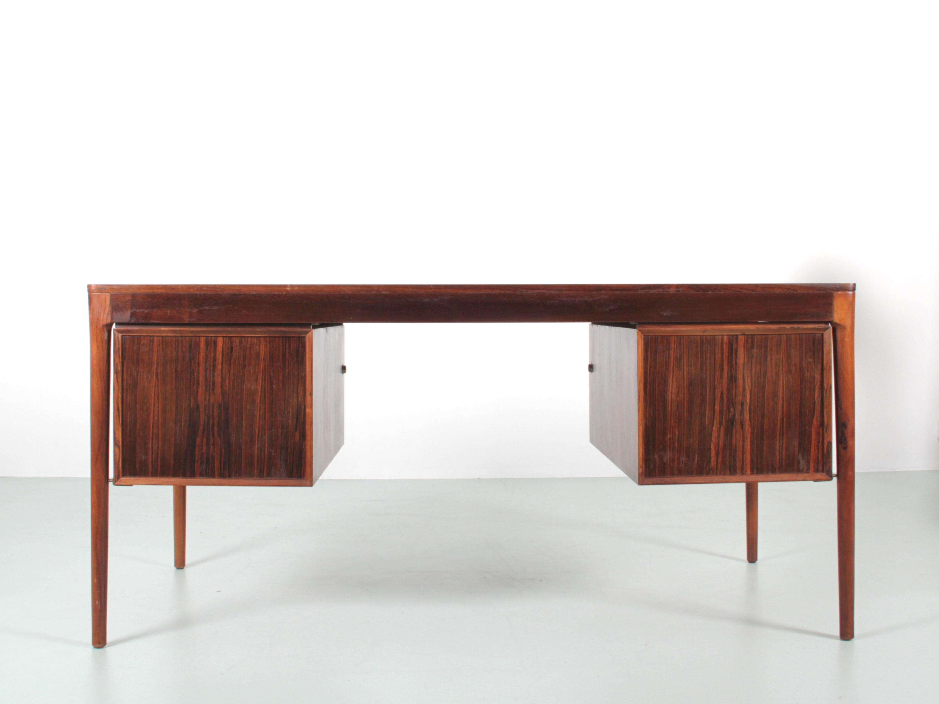 Mid-Century Modern Scandinavian Desk in Rosewood by Torbjørn Afdal 1