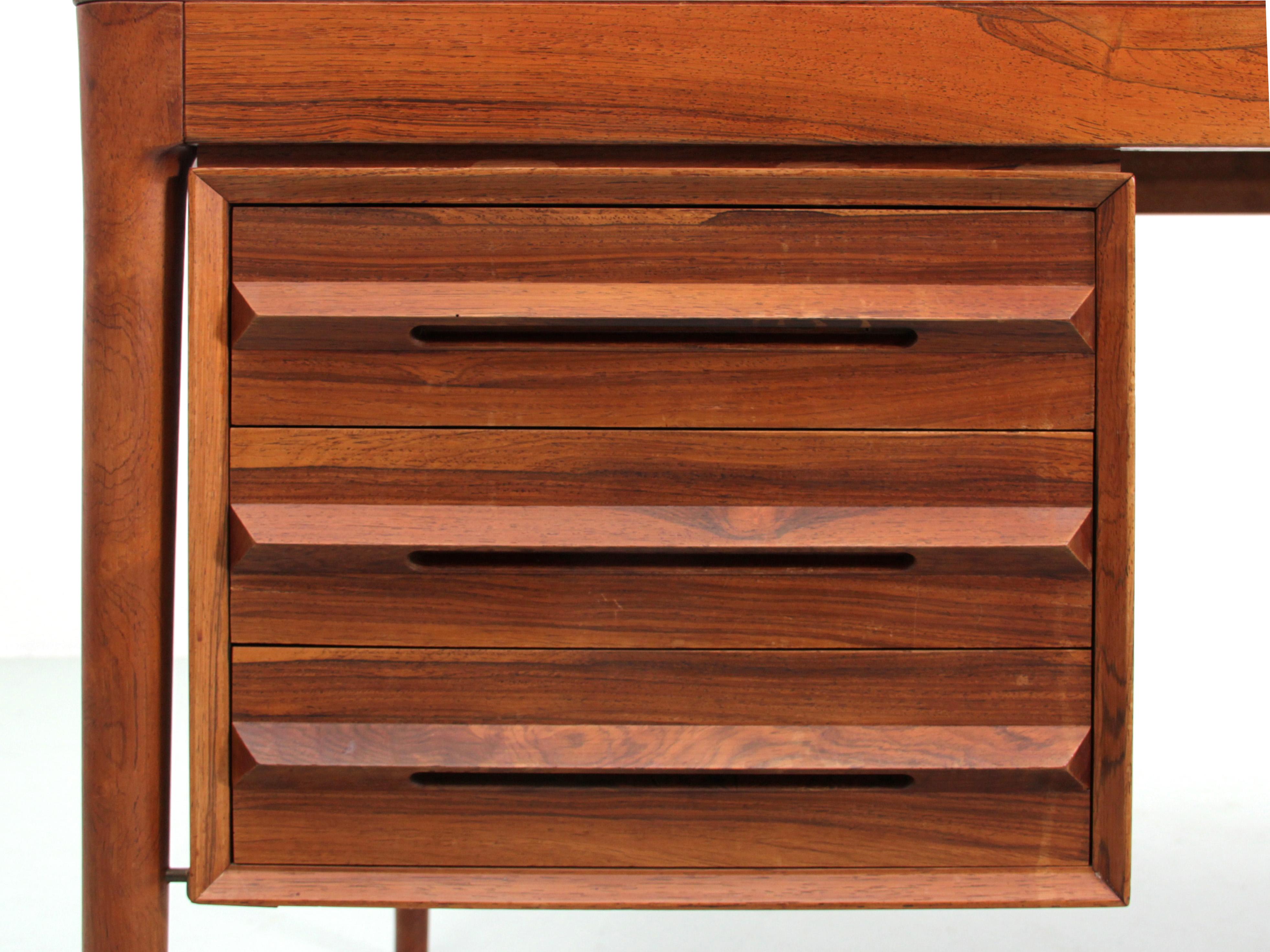 Mid-Century Modern Scandinavian Desk in Rosewood by Torbjørn Afdal 2