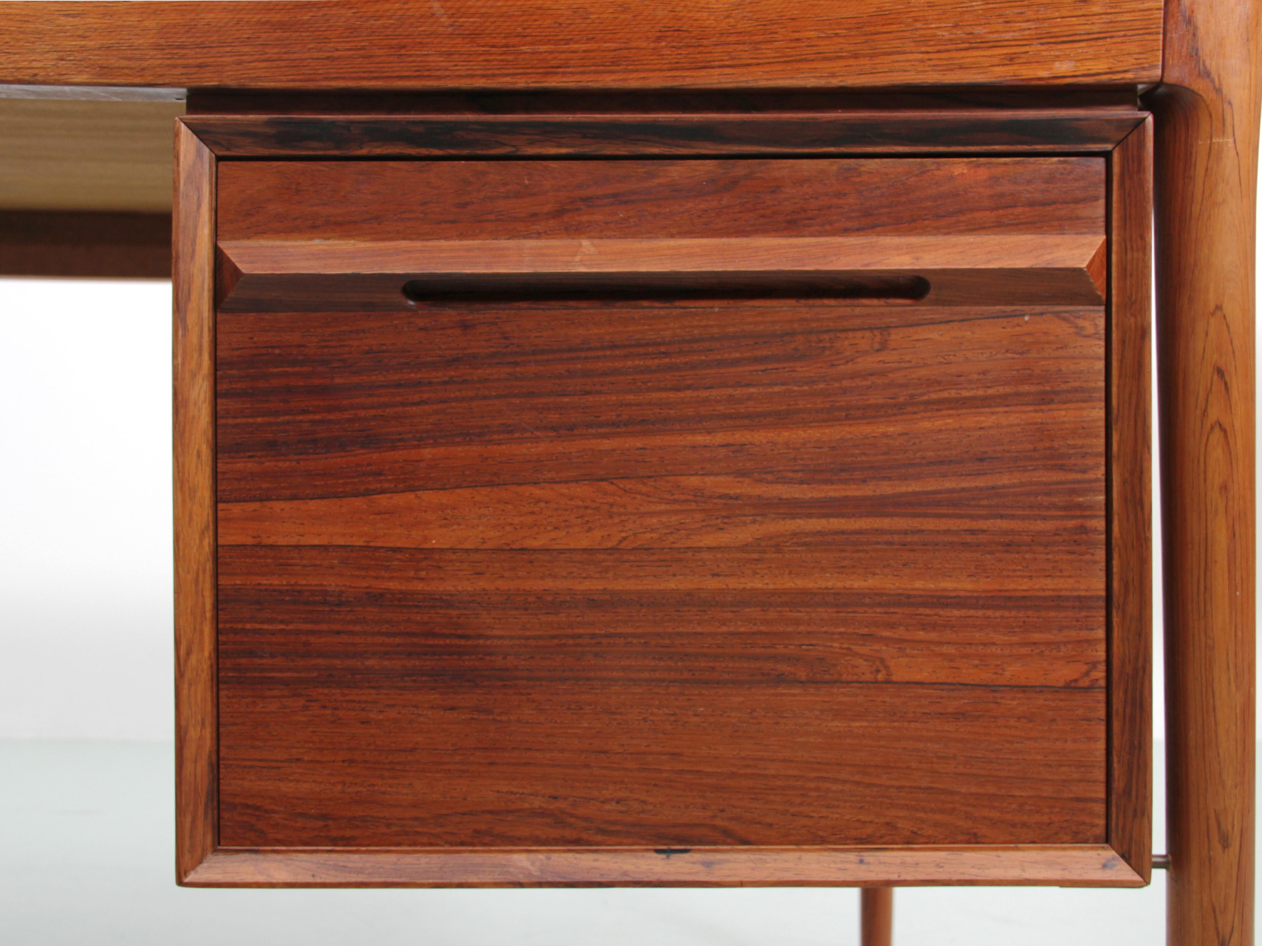 Mid-Century Modern Scandinavian Desk in Rosewood by Torbjørn Afdal 3