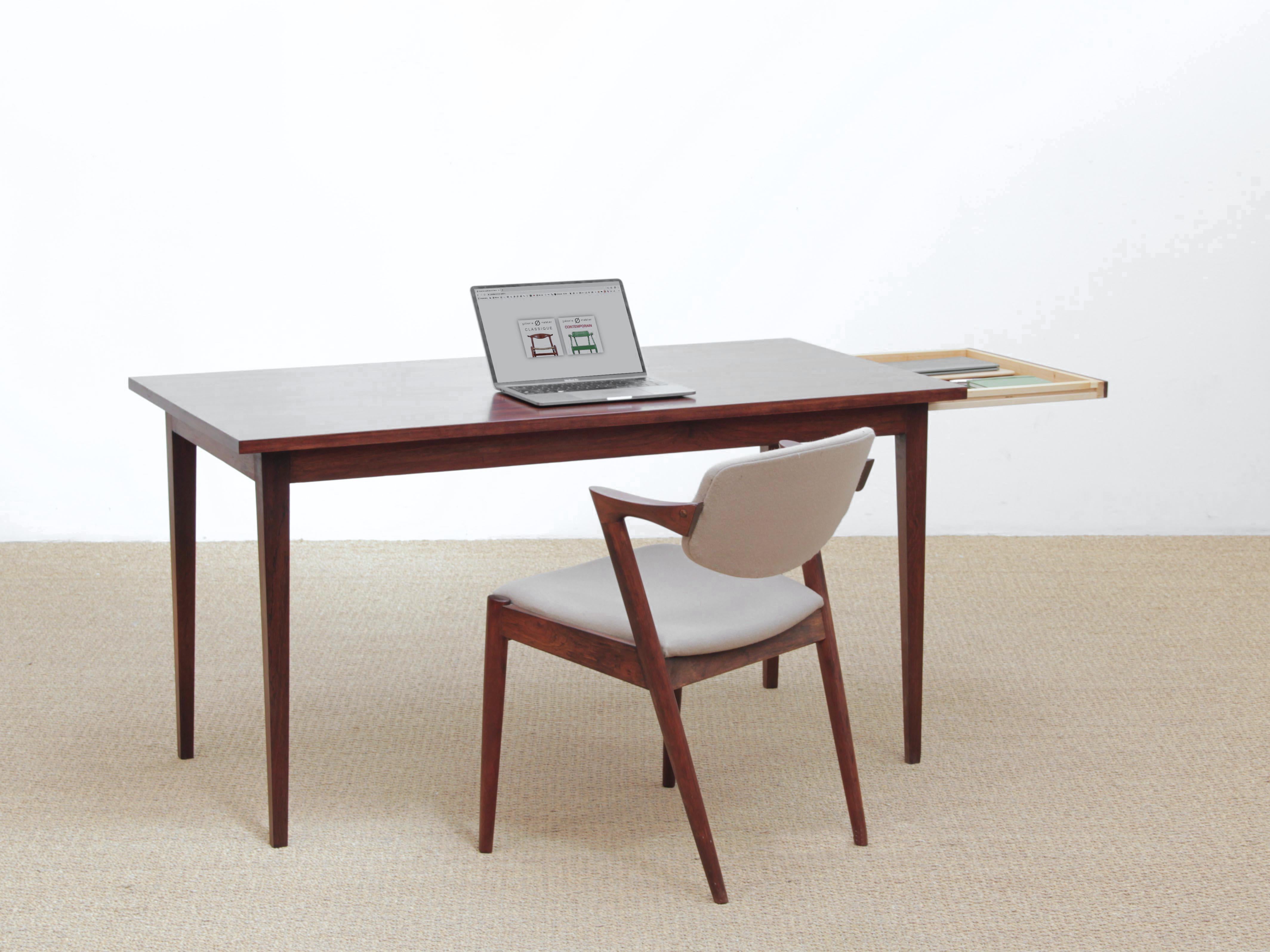 Mid-Century Modern Scandinavian Desk or Table in Rosewood 5