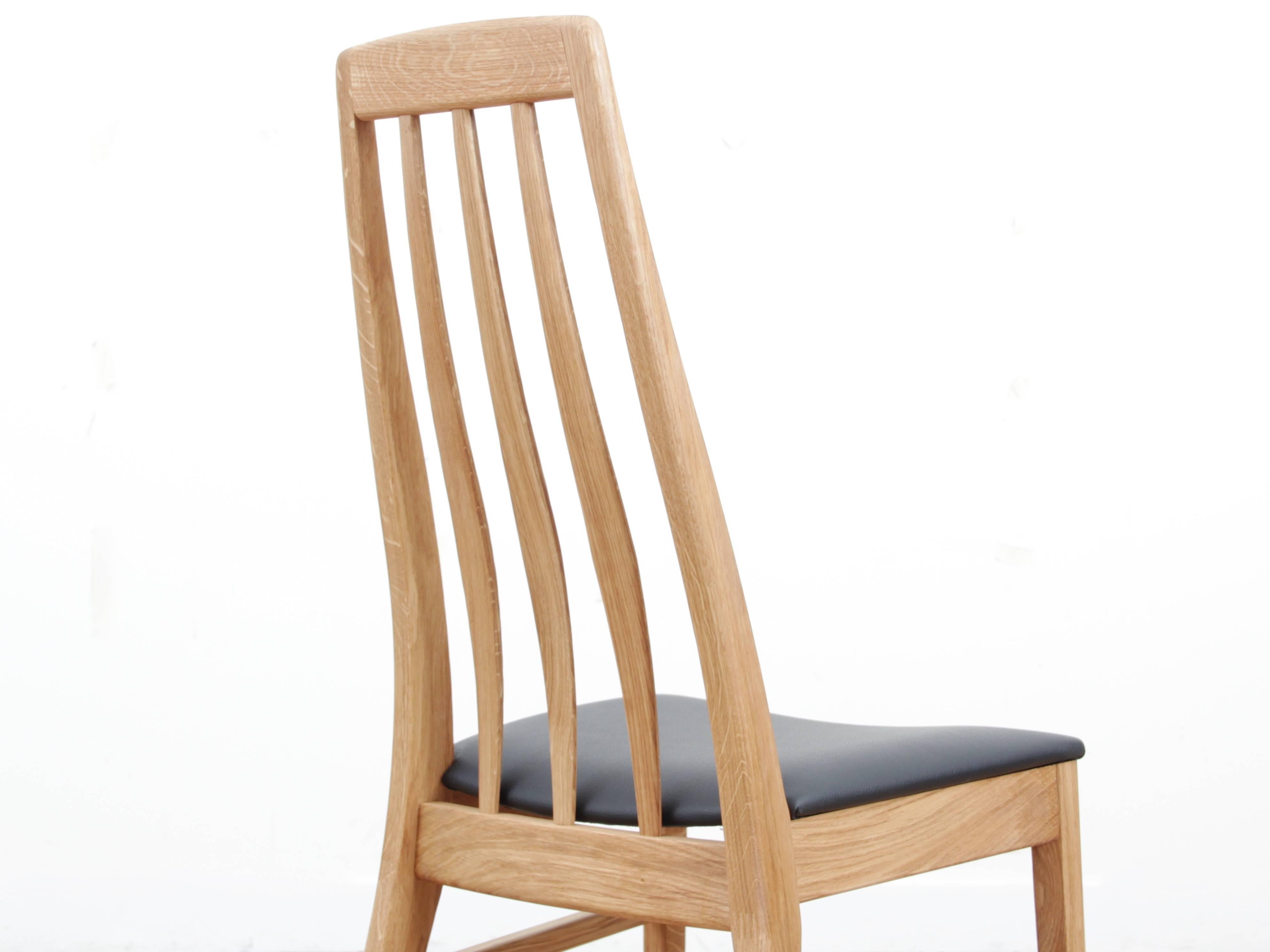 Sedia da pranzo scandinava moderna di metà secolo Model Eva di Niels Koefoed in vendita 10