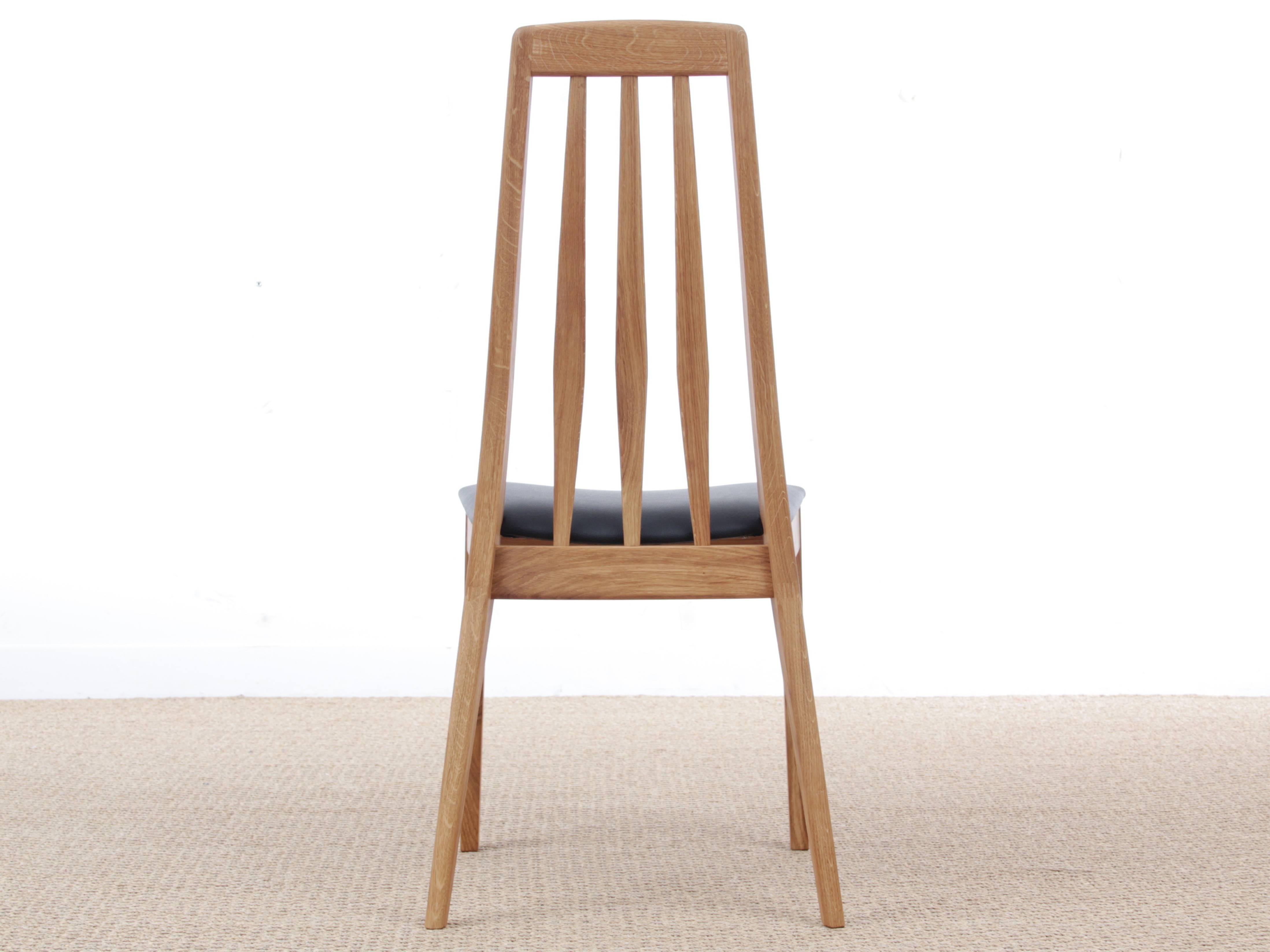 Mid-Century Modern Scandinavian Dining Chair Model Eva by Niels Koefoed In Good Condition For Sale In Courbevoie, FR