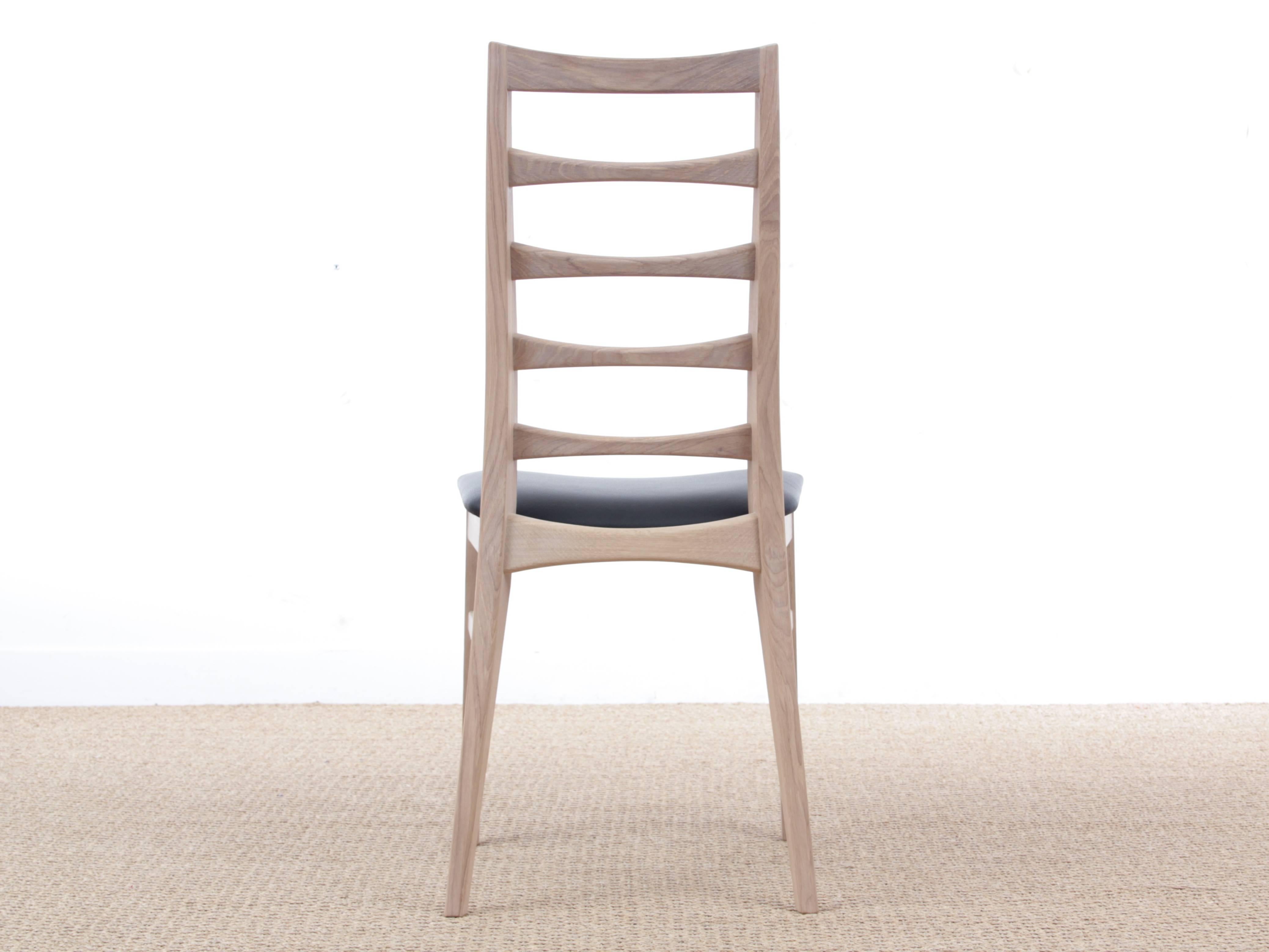 Mid-Century Modern Scandinavian Dining Chair Model Liz by Niels Koefoed In Good Condition For Sale In Courbevoie, FR