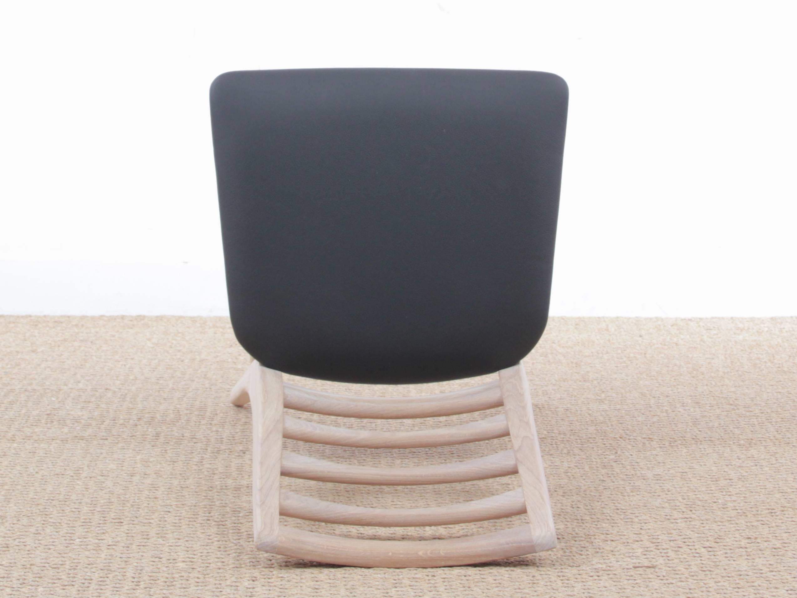 Chêne Chaise de salle à manger scandinave moderne du milieu du siècle dernier, modèle Liz de Niels Koefoed en vente