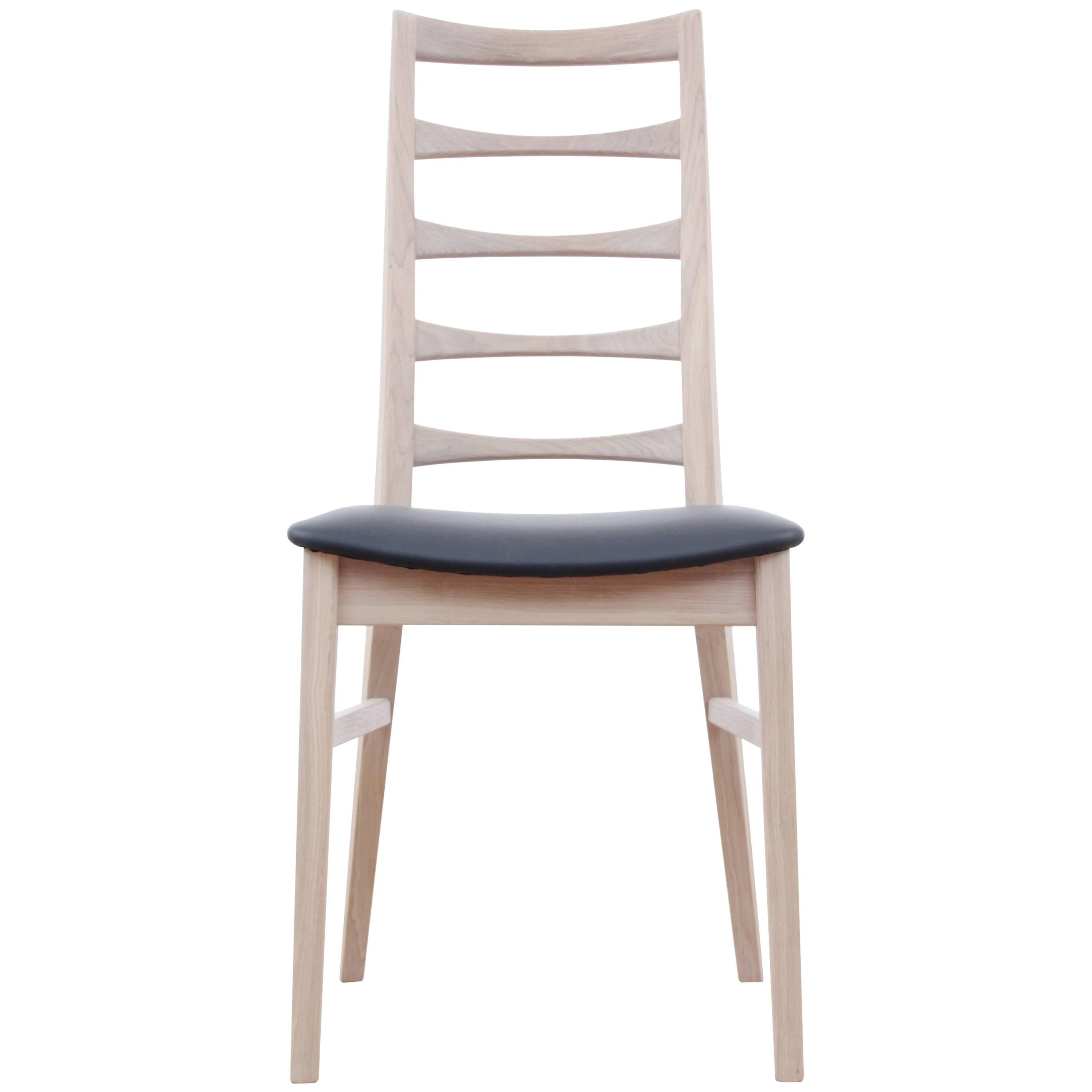 Sedia da pranzo scandinava moderna di metà secolo Model Liz di Niels Koefoed