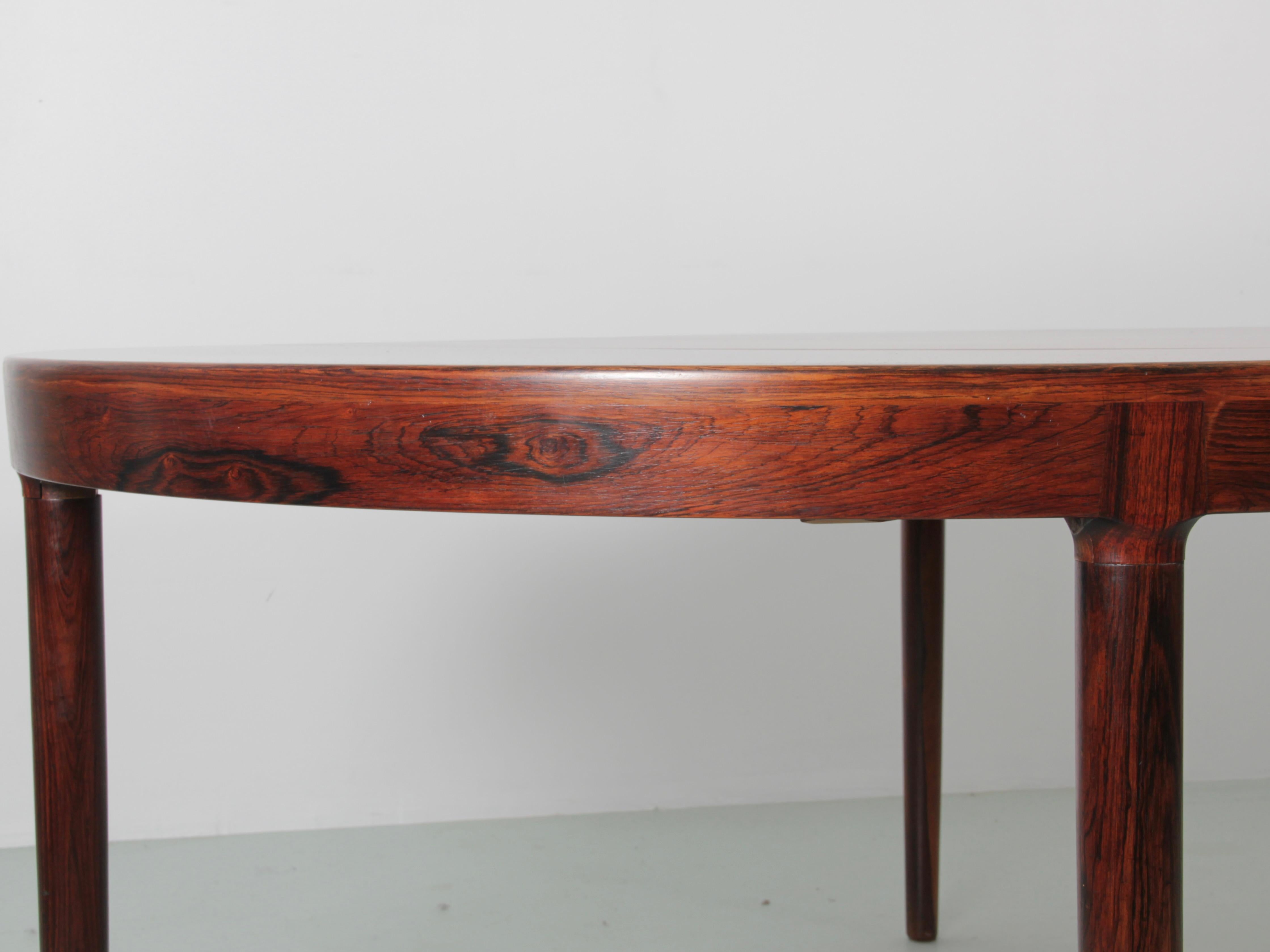 Rosewood Mid century modern scandinavian dining table  by Harry Østergaard