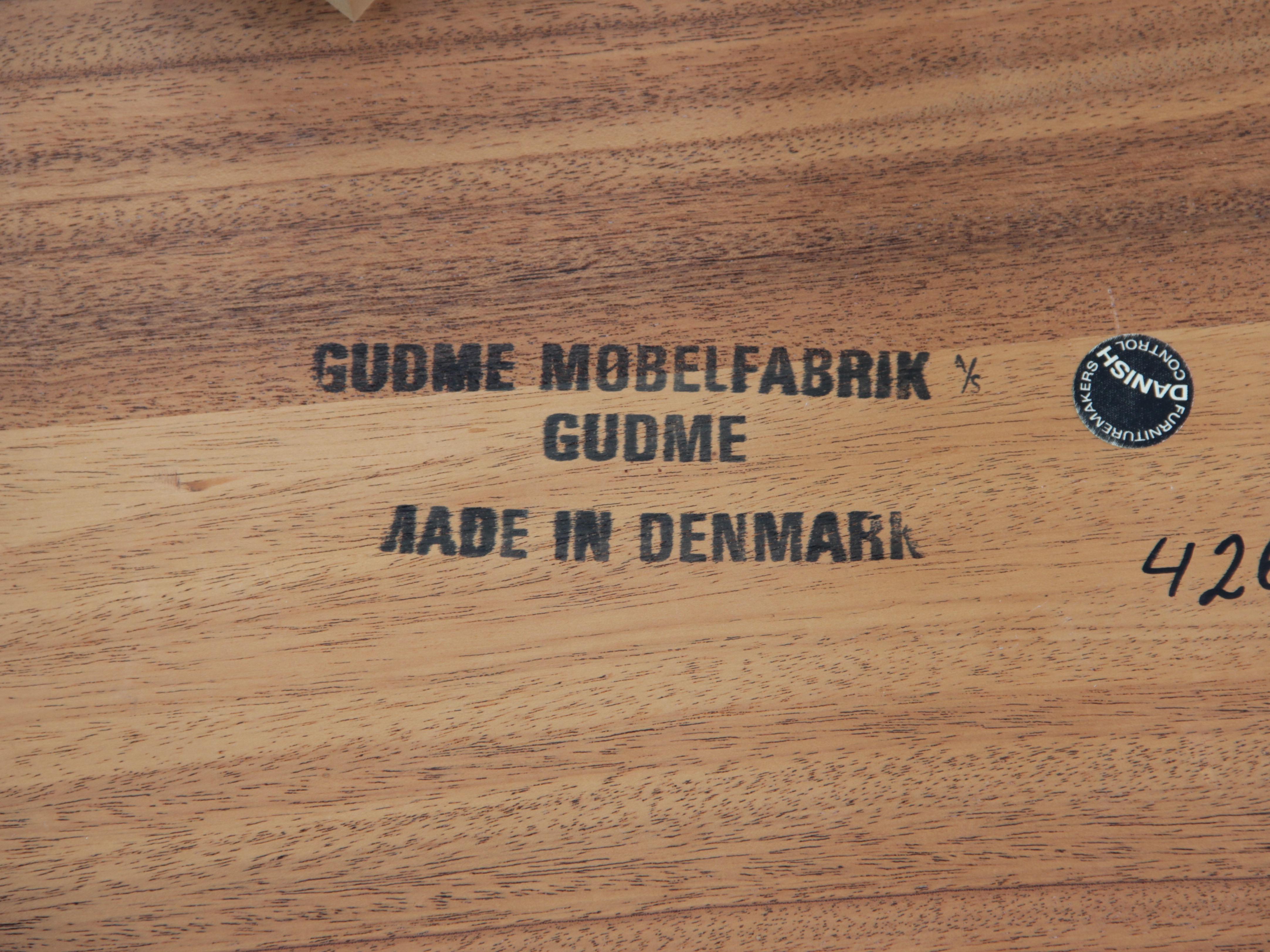 Mid-Century Modern Scandinavian Dining Table from Gudme Møbelfabrik in Rosewood 4
