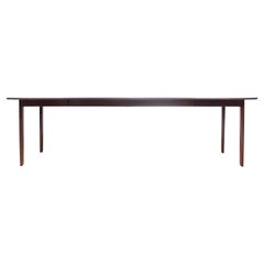 Table de salle à manger scandinave moderne du milieu du siècle en acajou d'Ole Wansher