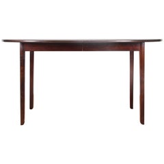 Mid-Century Modern Scandinavian Dining Table in Mahogany