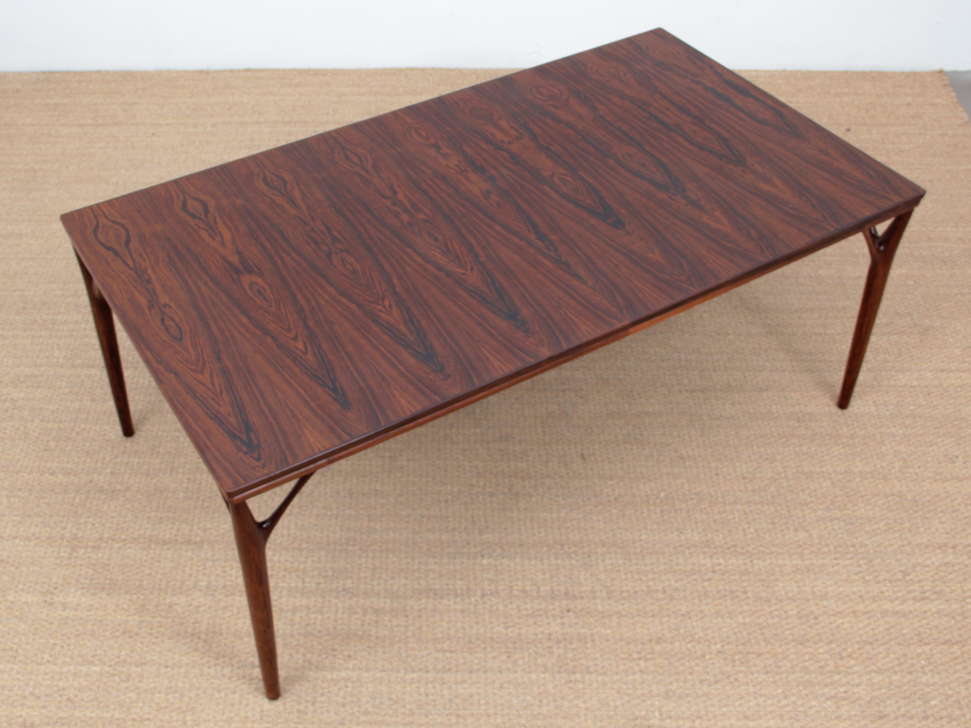 Late 20th Century Mid-Century Modern Scandinavian Dining Table in Rosewood