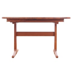 Mid-Century Modern Scandinavian Dining Table in Teak 4/10 Seats