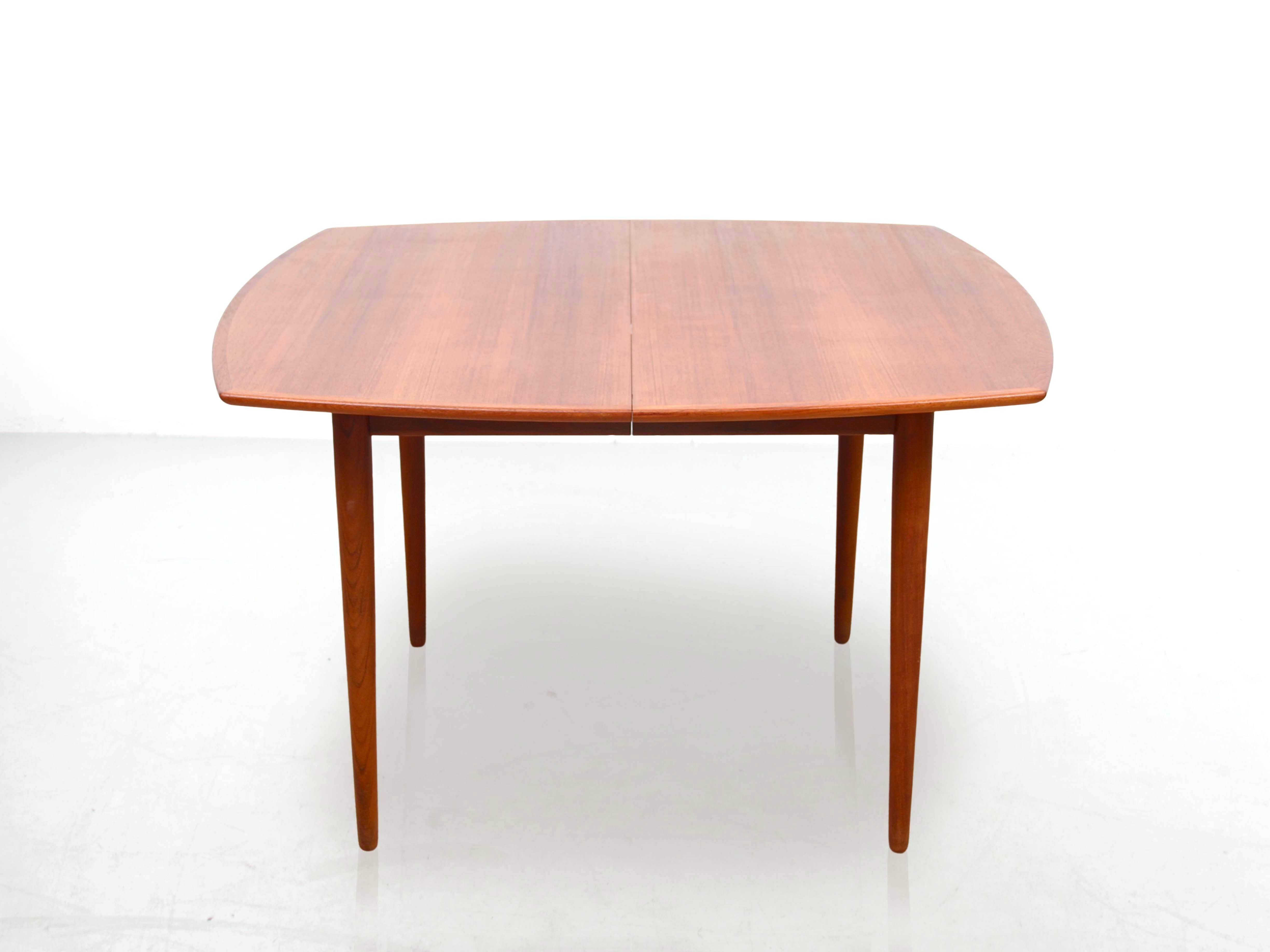 Mid-Century Modern Scandinavian Dining Table in Teak '4/12 Seats' 1