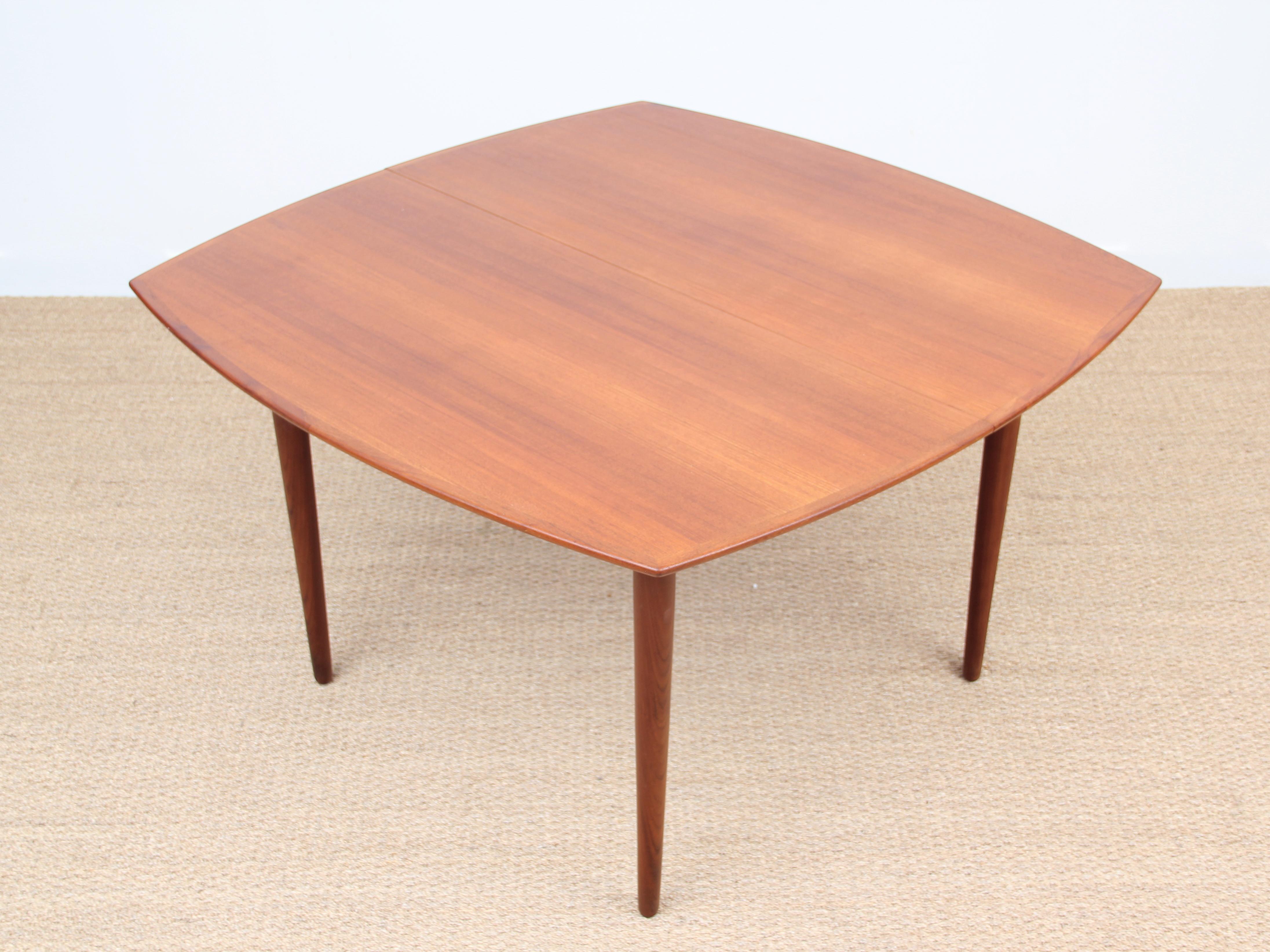 Mid-Century Modern Scandinavian Dining Table in Teak '4/12 Seats' 2