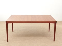 Mid-Century Modern Scandinavian Dining Table in Teak 4/8 Seats by H. W. Klein