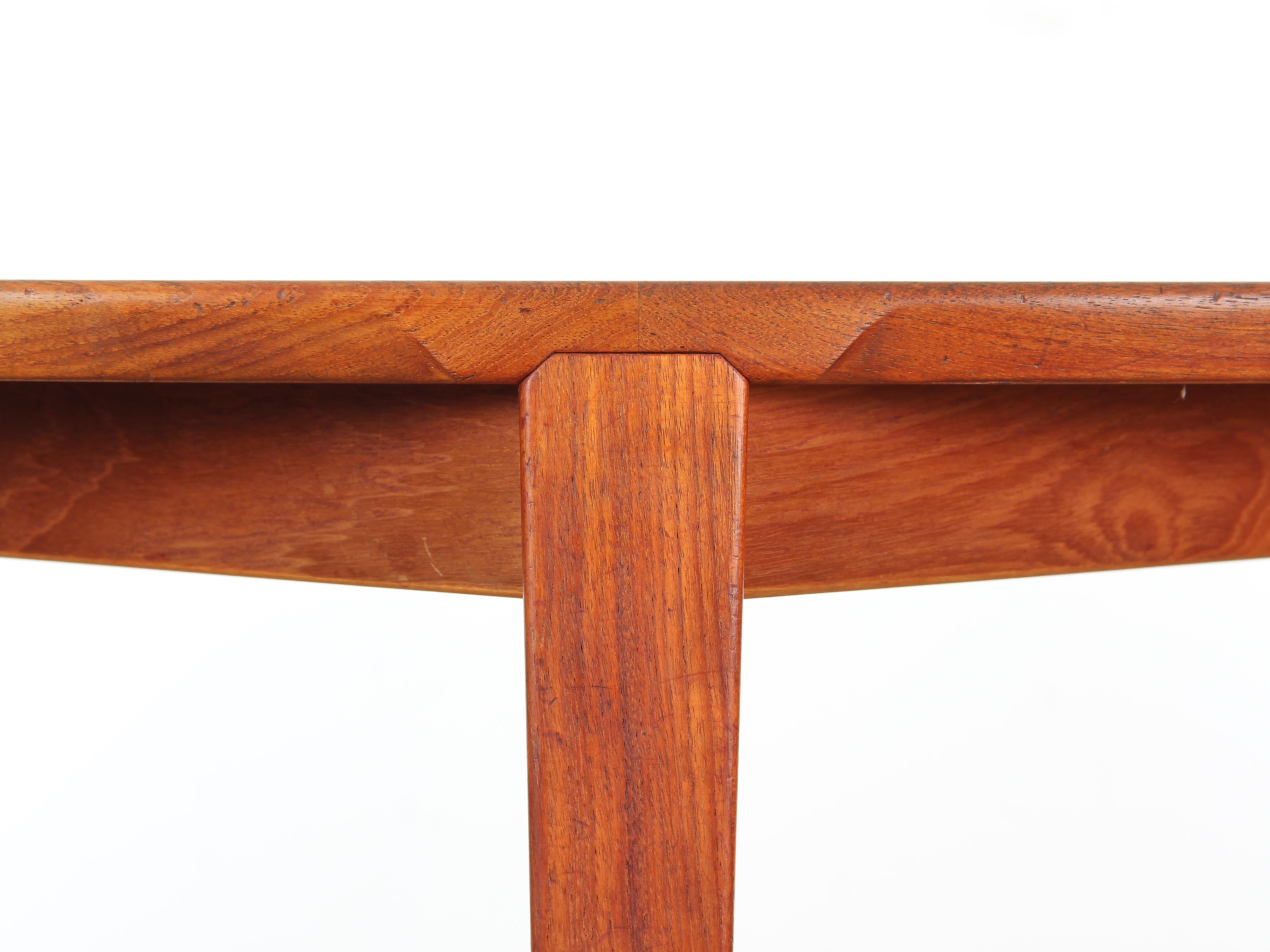 Mid-20th Century Mid-Century Modern Scandinavian Dining Table in Teak by Harry Rosengren Hansen