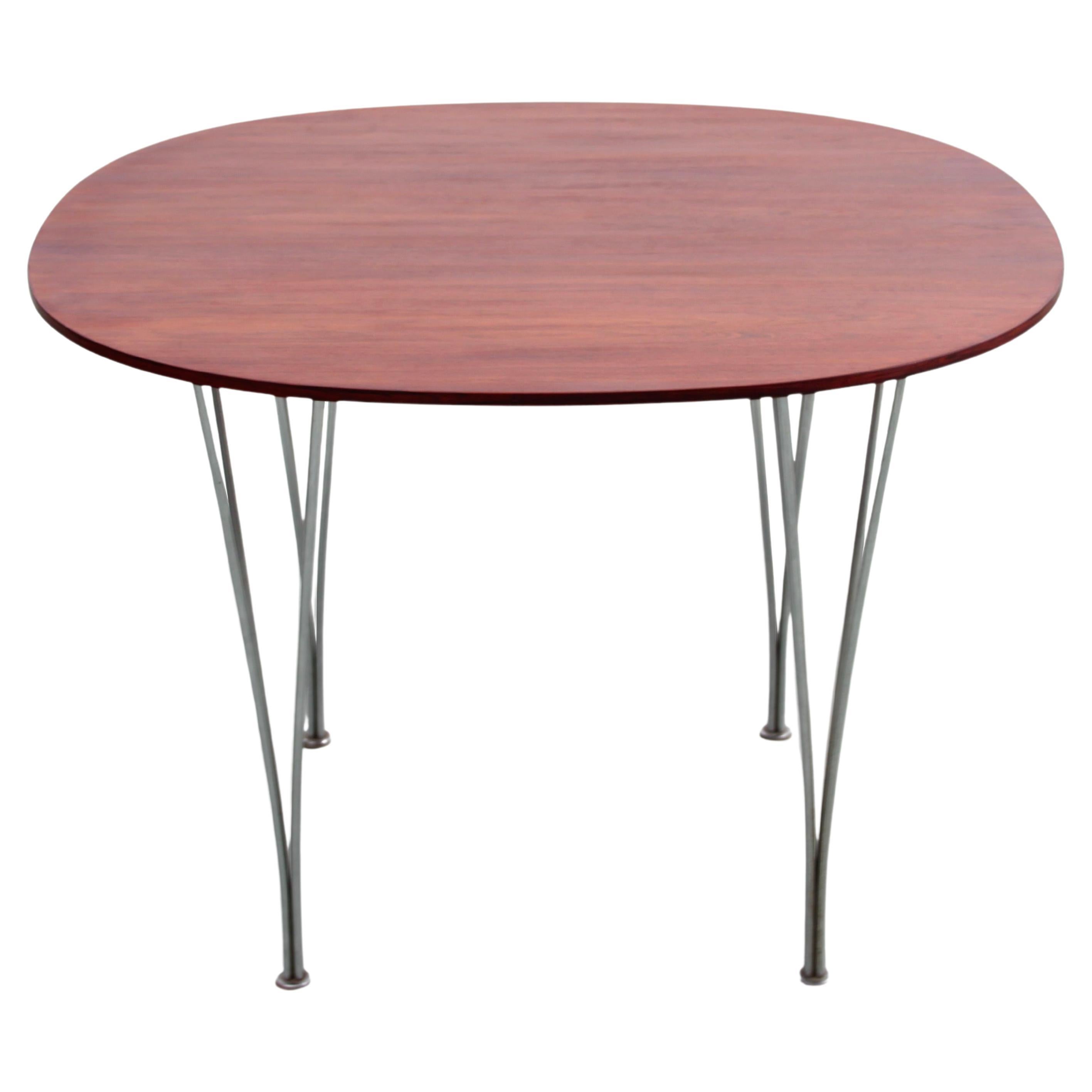 Mid-Century modern scandinavian dining table Super Elliptic by Bruno Mathsson For Sale