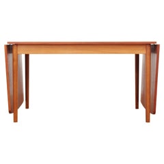 Mid-Century Modern Scandinavian Dining Table with Drop Leaves