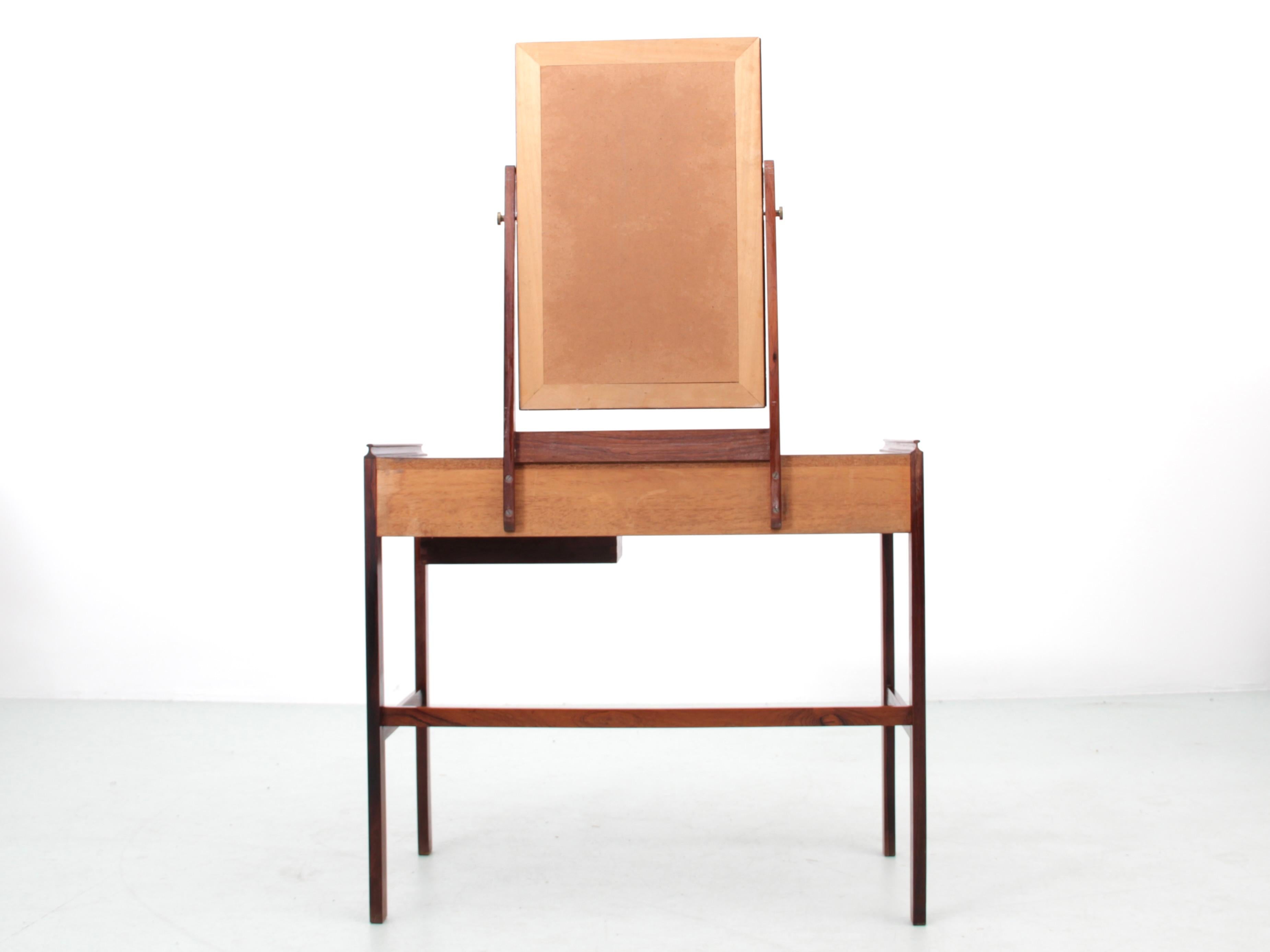 Mid-Century Modern Scandinavian Dressing Table by Arne Vodder in Rosewood For Sale 8