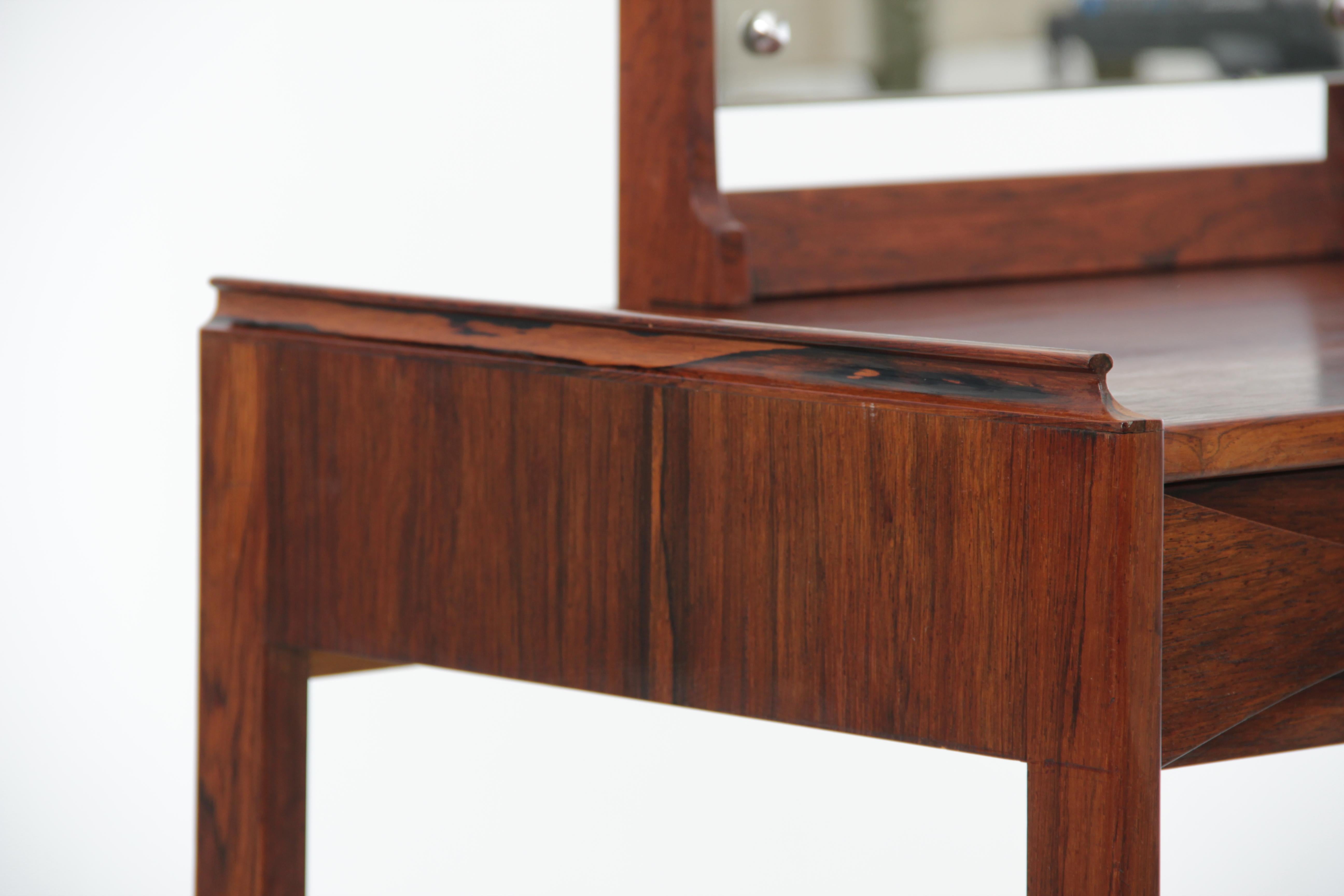 Mid-20th Century Mid-Century Modern Scandinavian Dressing Table by Arne Vodder in Rosewood For Sale