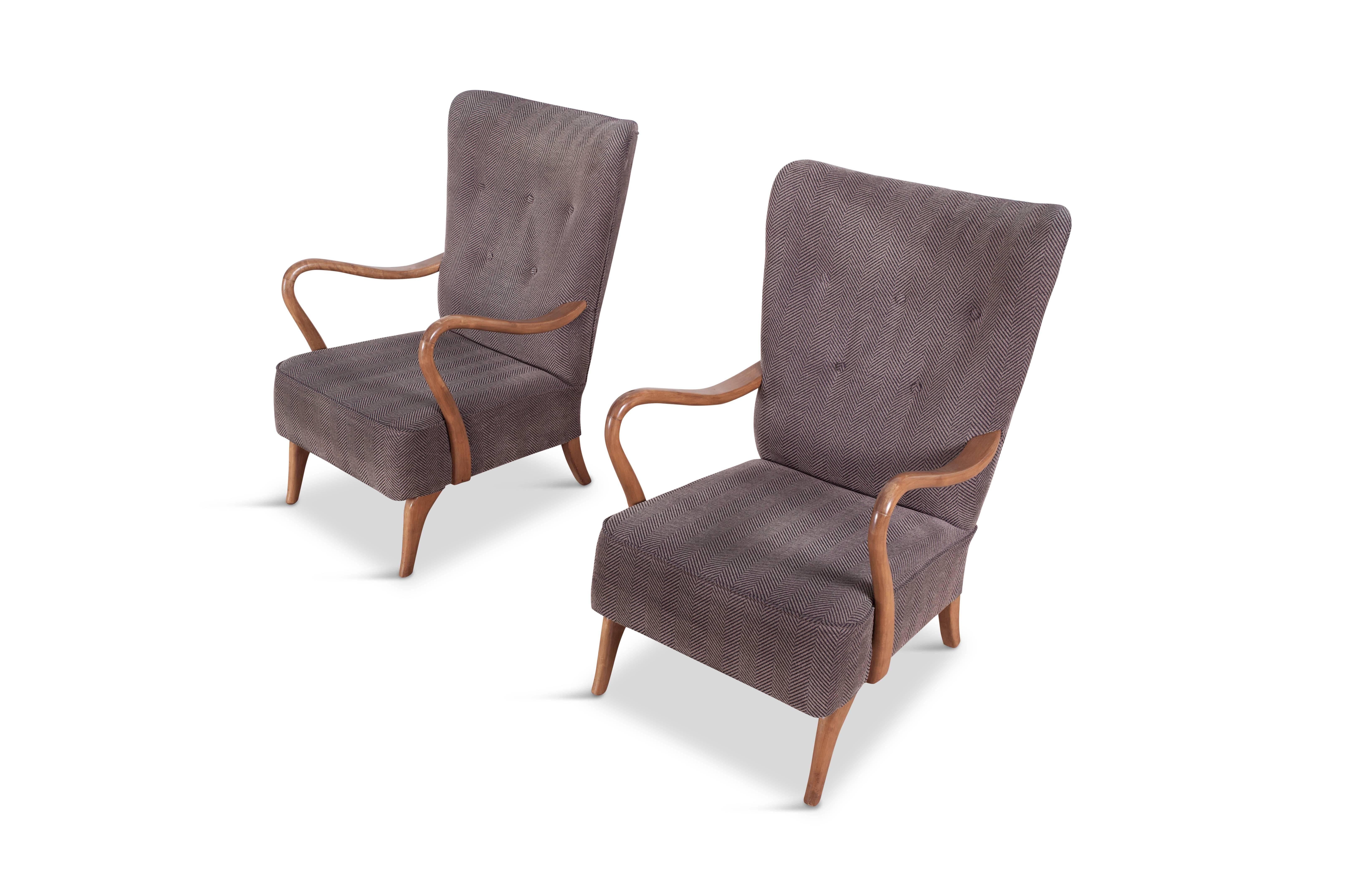 Mid-Century Modern Mid-century modern Scandinavian Easy Chairs from the 1950s