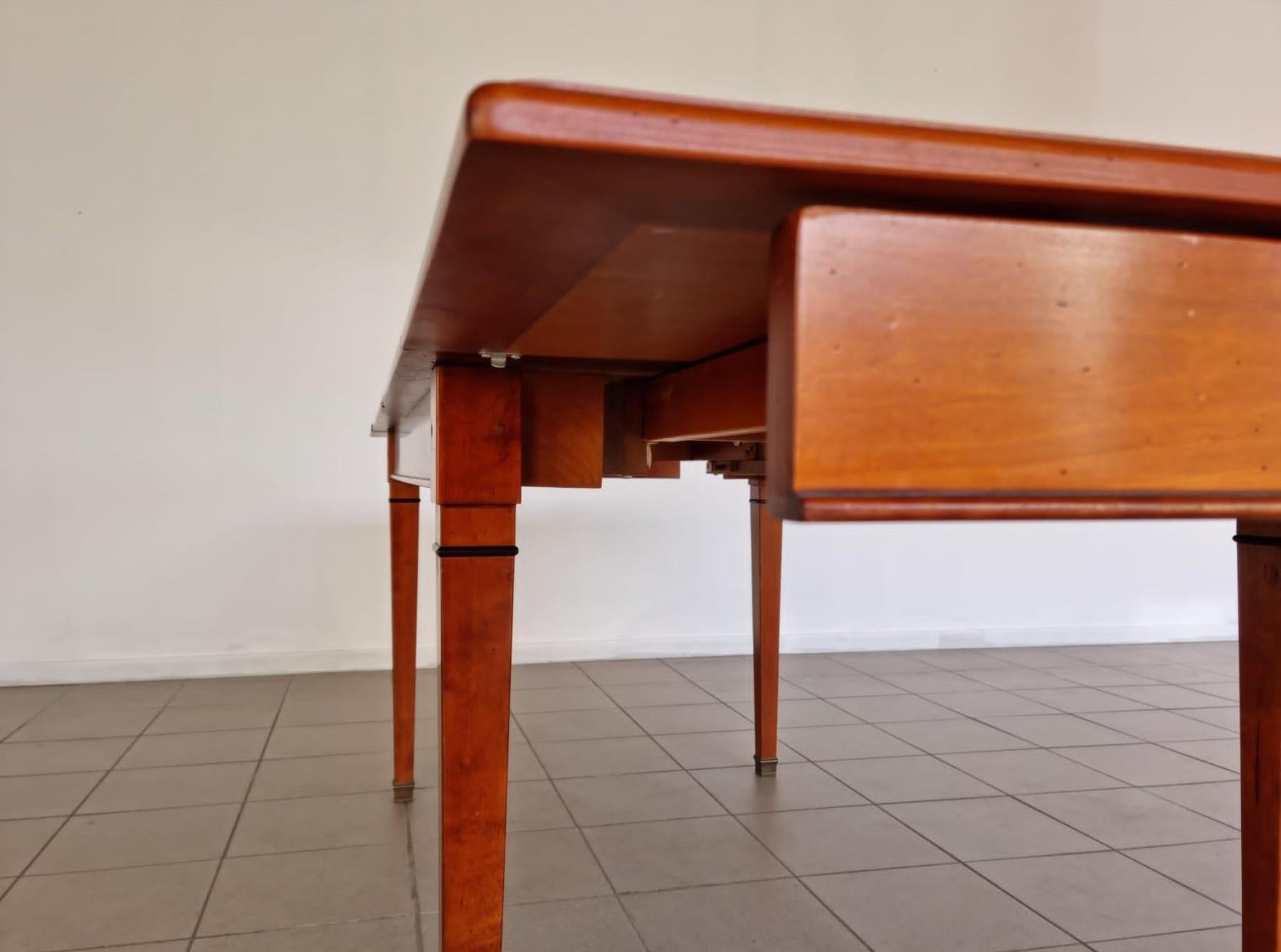 Mid-Century Modern Scandinavian Extra Large Extendable Dining Table For Sale 4