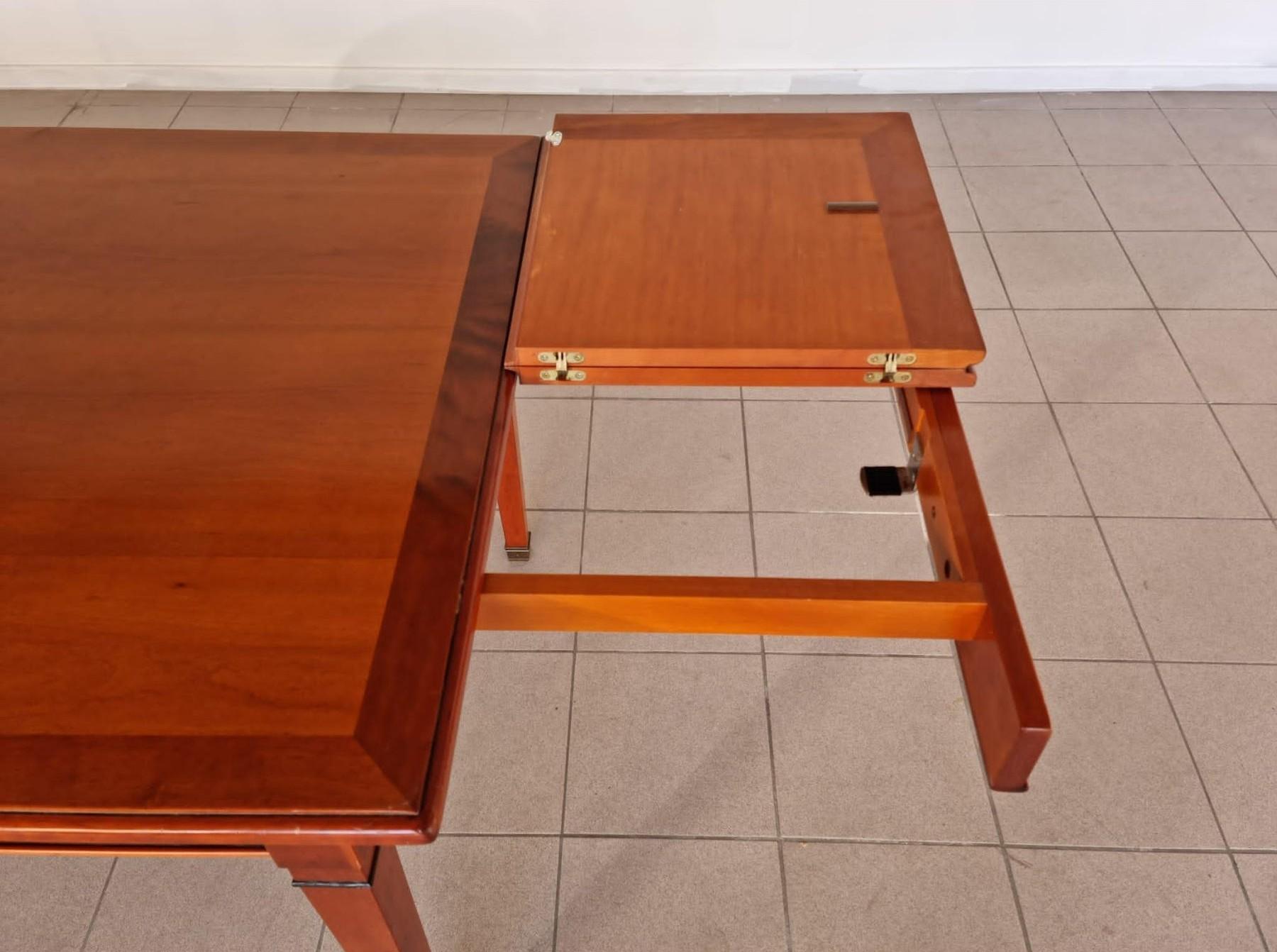Mid-Century Modern Scandinavian Extra Large Extendable Dining Table For Sale 6