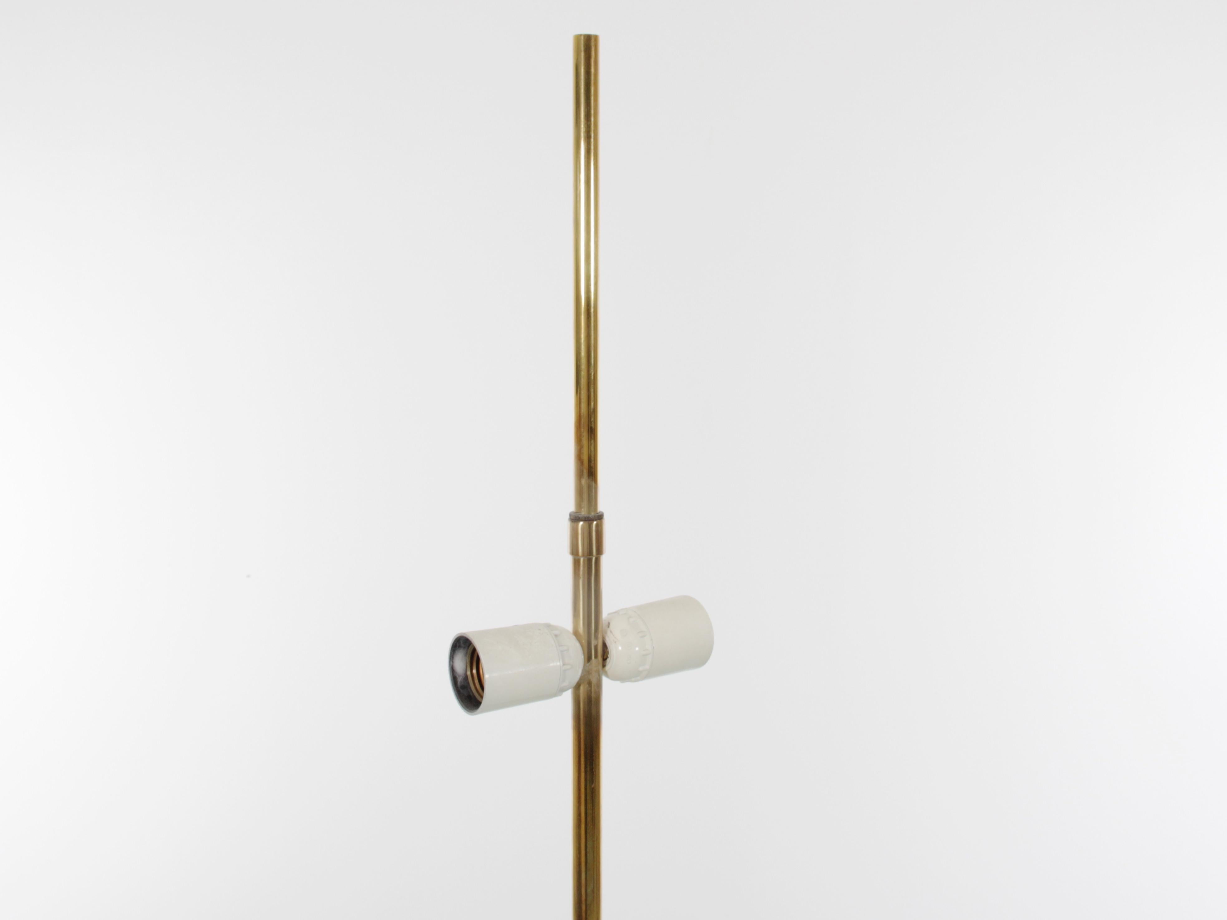 Mid-20th Century Mid-Century Modern Scandinavian Floor Lamp in Brass