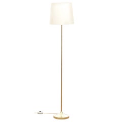 Vintage Mid-Century Modern Scandinavian Floor Lamp in Brass