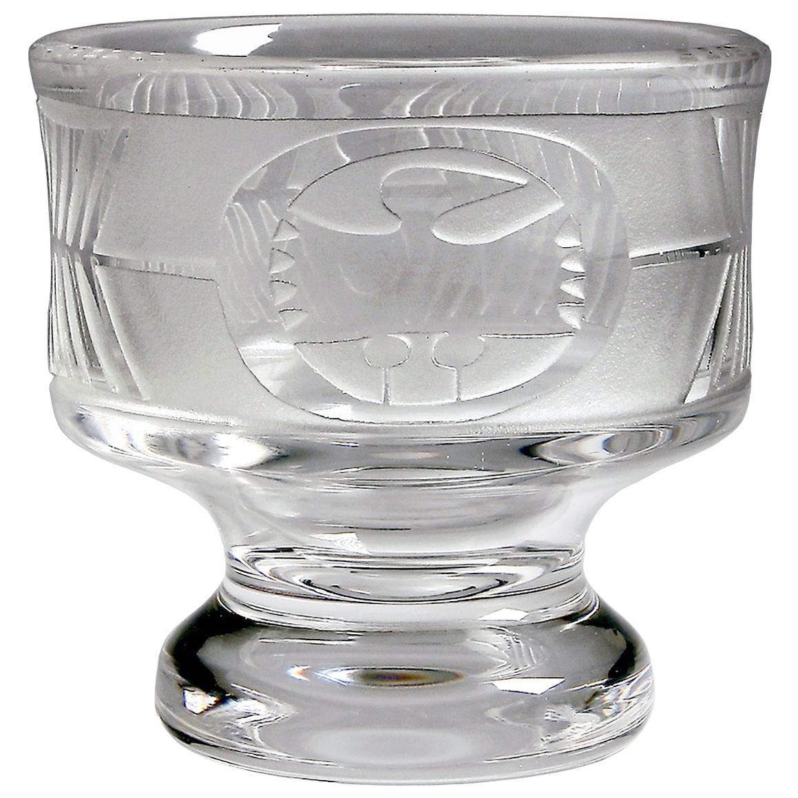 Bol en verre scandinave moderne du milieu du siècle dernier de Bertil Vallien pour Boda Afors en vente