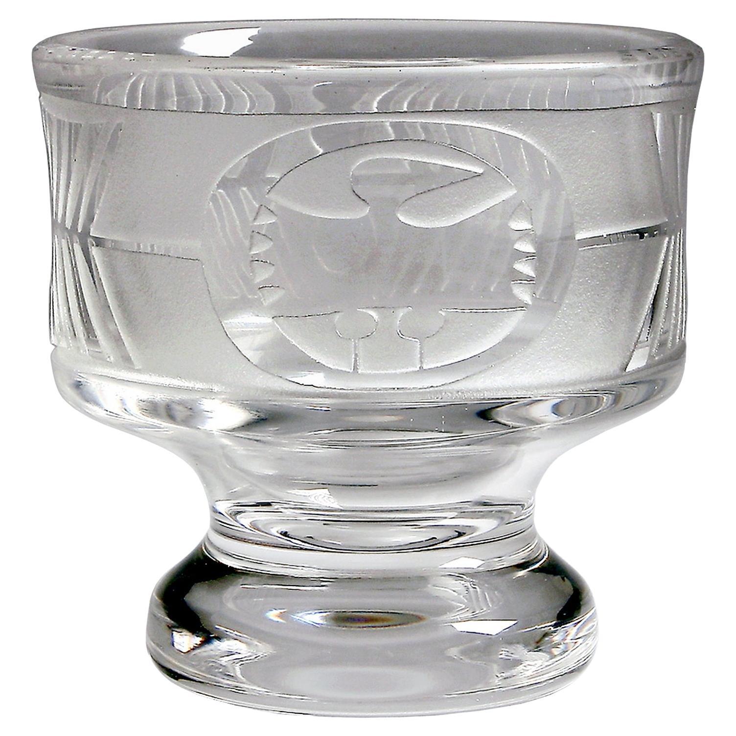 Ciotola in vetro scandinava moderna di met�à secolo di Bertil Vallien per Boda Afors in vendita