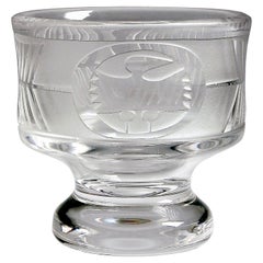 Mid-Century Modern Scandinavian Glass Bowl by Bertil Vallien for Boda Afors