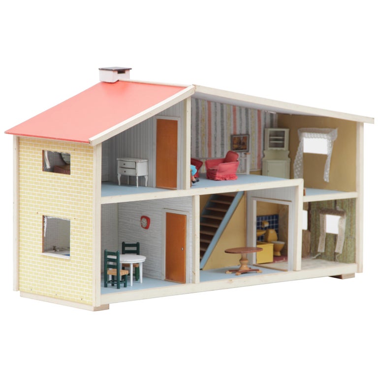 MidCentury Modern Scandinavian Doll House at 1stDibs