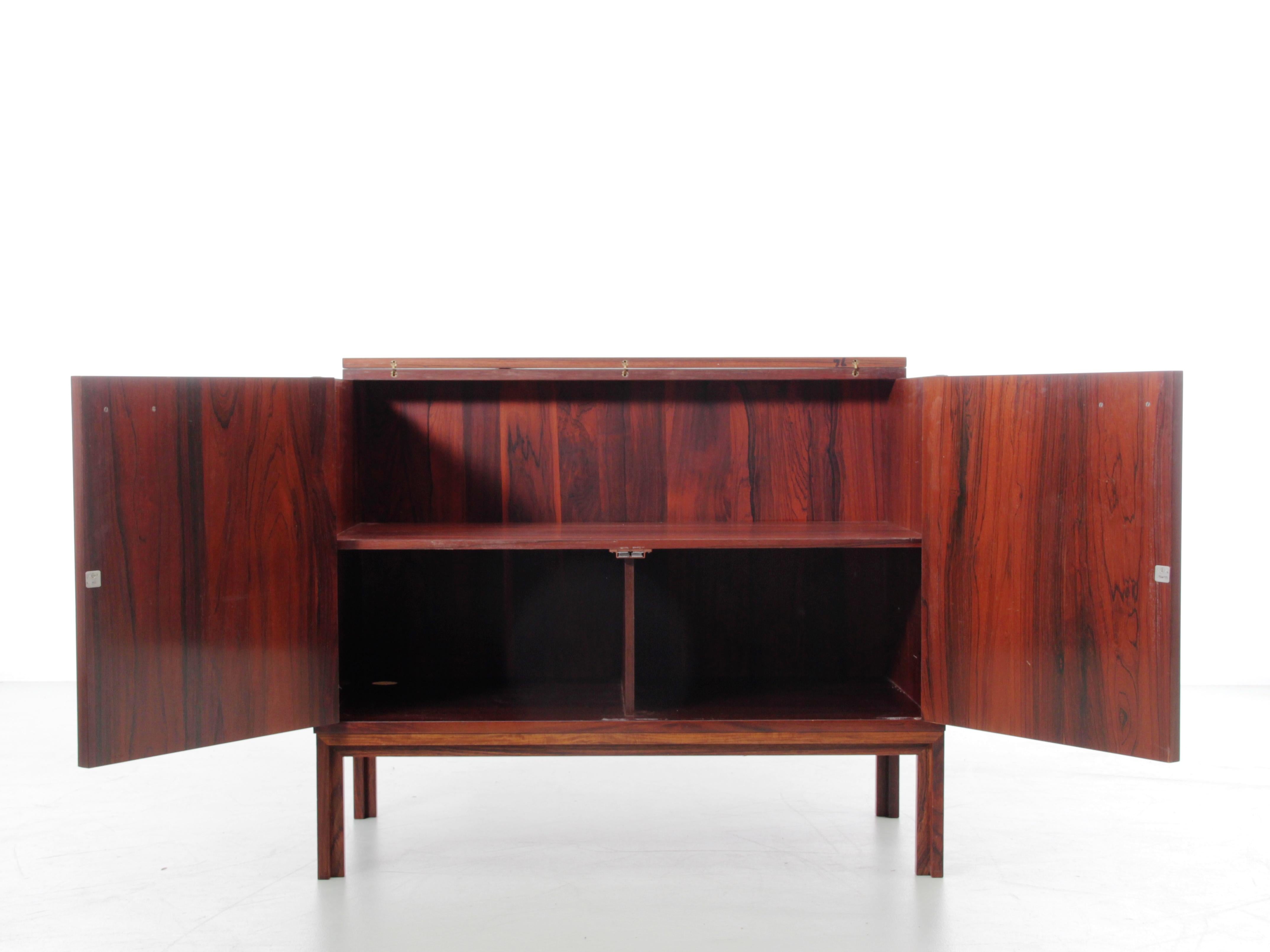 Mid-Century Modern Scandinavian HiFi cabinet in rosewood by Kai Kristiansen.