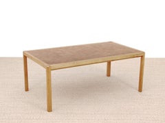 Mid-Century Modern Scandinavian Large Coffee Table in Oak