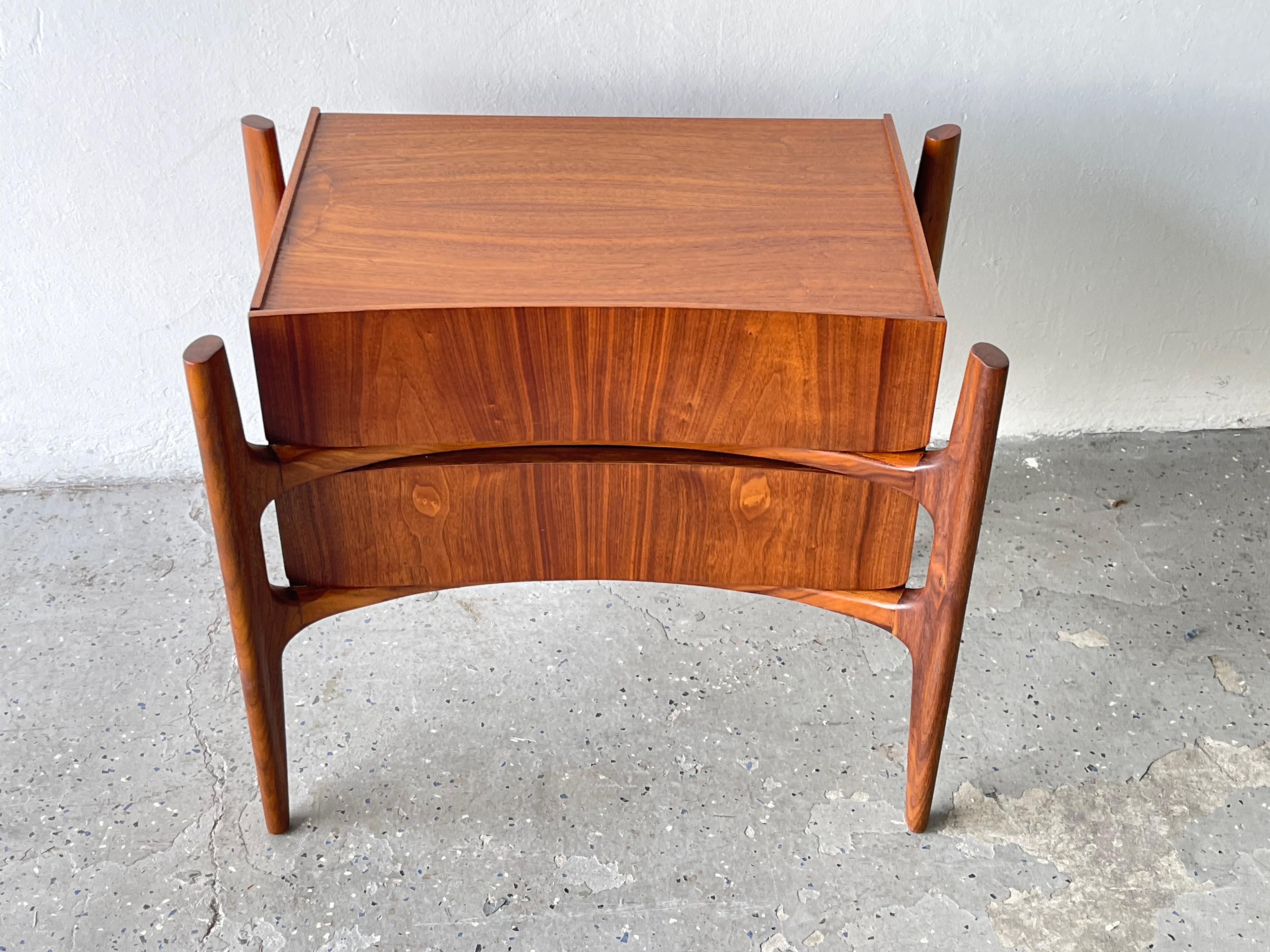 Danish Mid Century Modern Scandinavian Masterpieces Nightstand by William Hinn