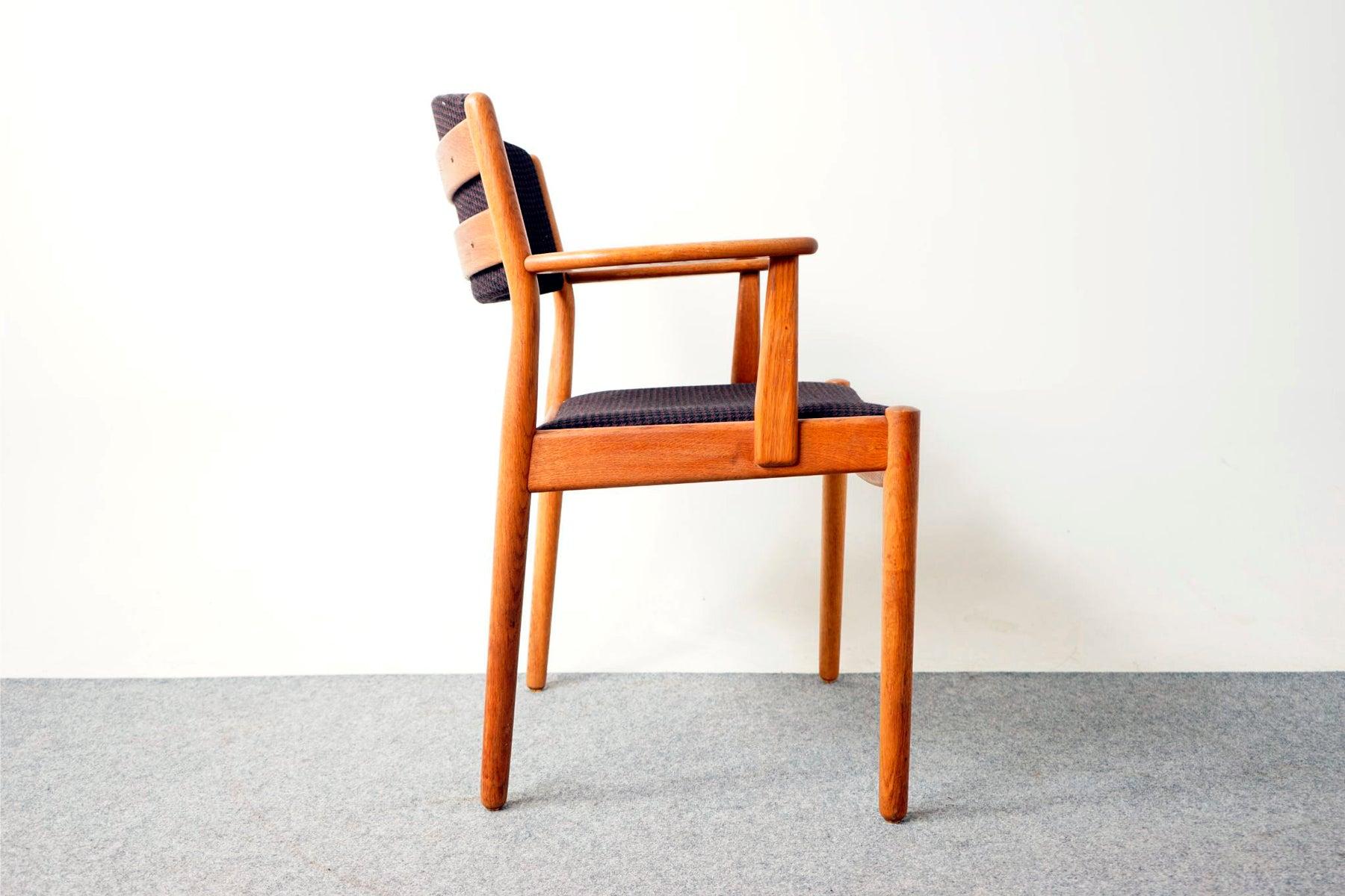 Danish Mid-Century Modern Scandinavian Oak Arm Chair by Poul Volther for FDB