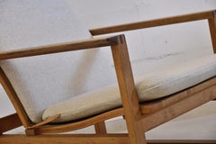 Mid century modern scandinavian oak lounge chair by Børge Mogensen