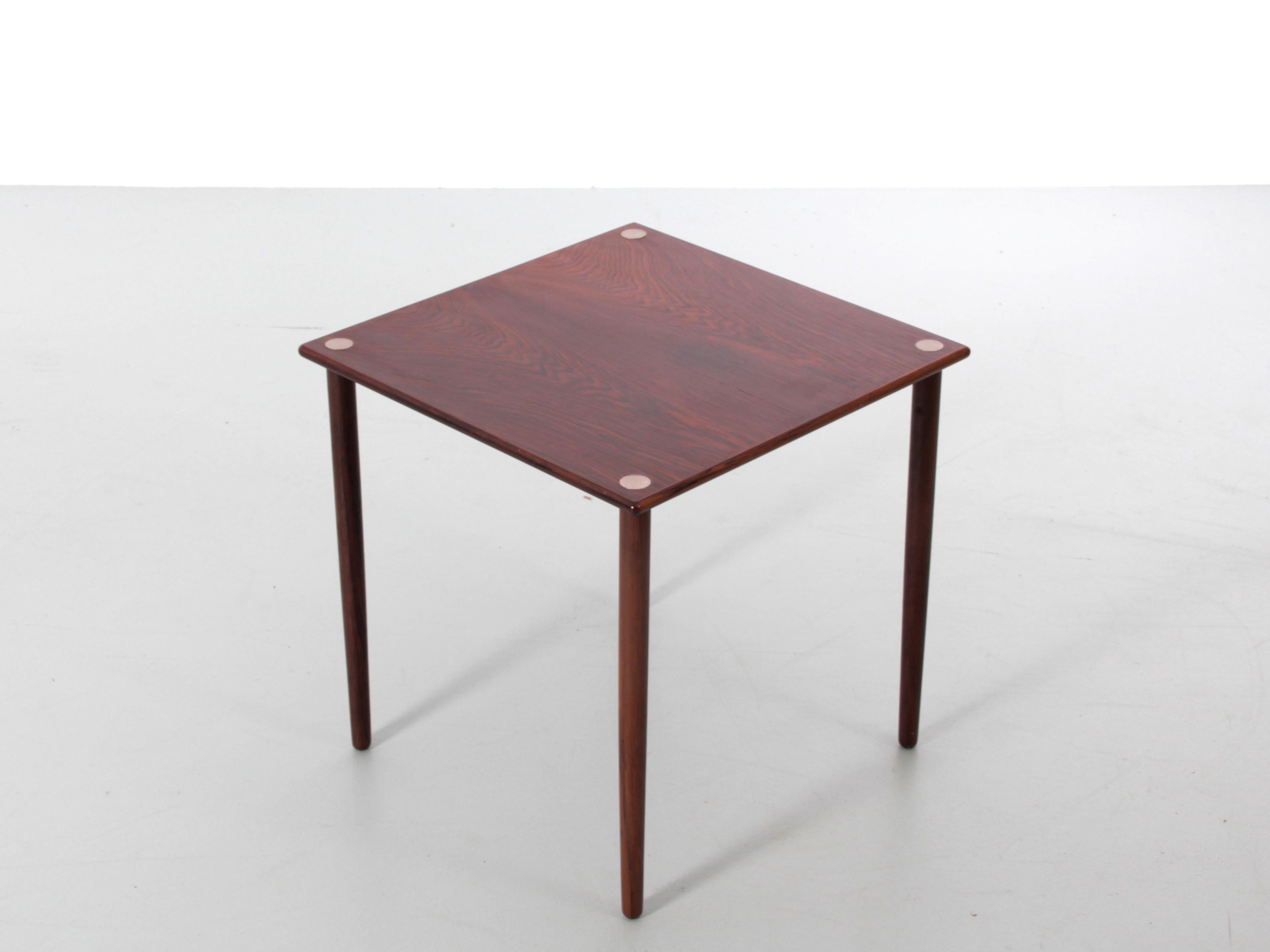 Mid-Century Modern Scandinavian occasional table in rosewood by Georg Petersens Møbelfabrik.
