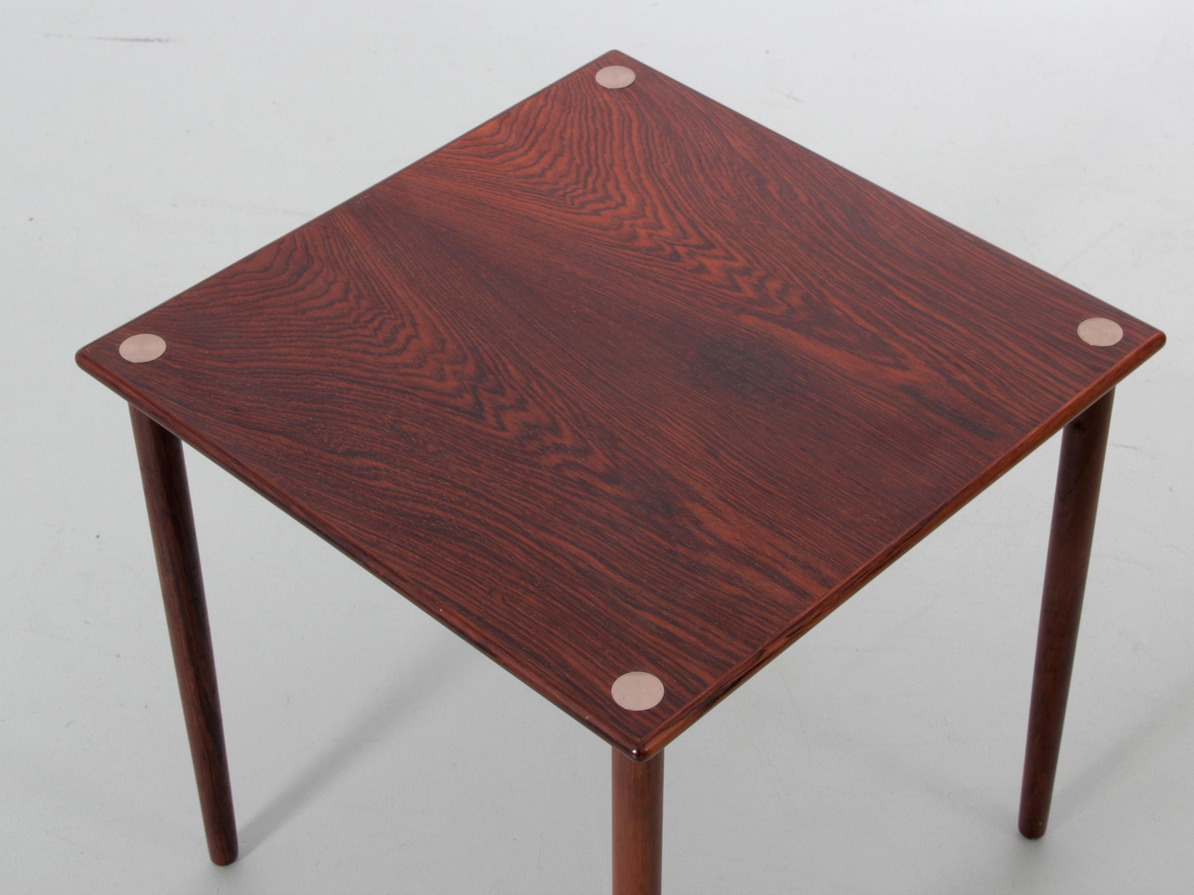 Scandinavian Modern Mid-Century Modern Scandinavian Occasional Table in Rosewood  For Sale