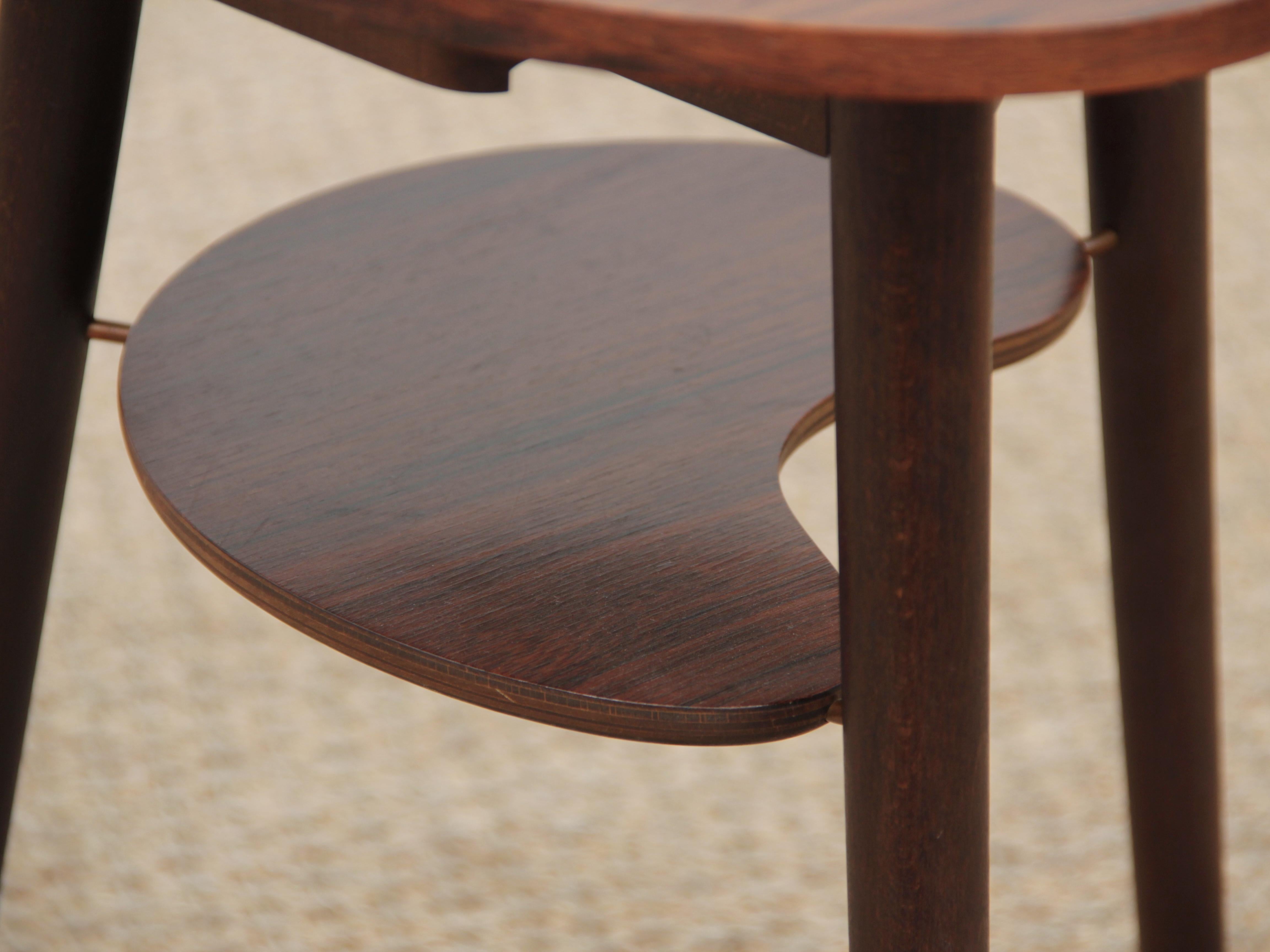 Mid-Century Modern Scandinavian Occasional Table in Rosewood 2