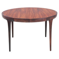 Vintage Mid-Century Modern Scandinavian Oval Dining Table in Rosewood by Kofod Larsen