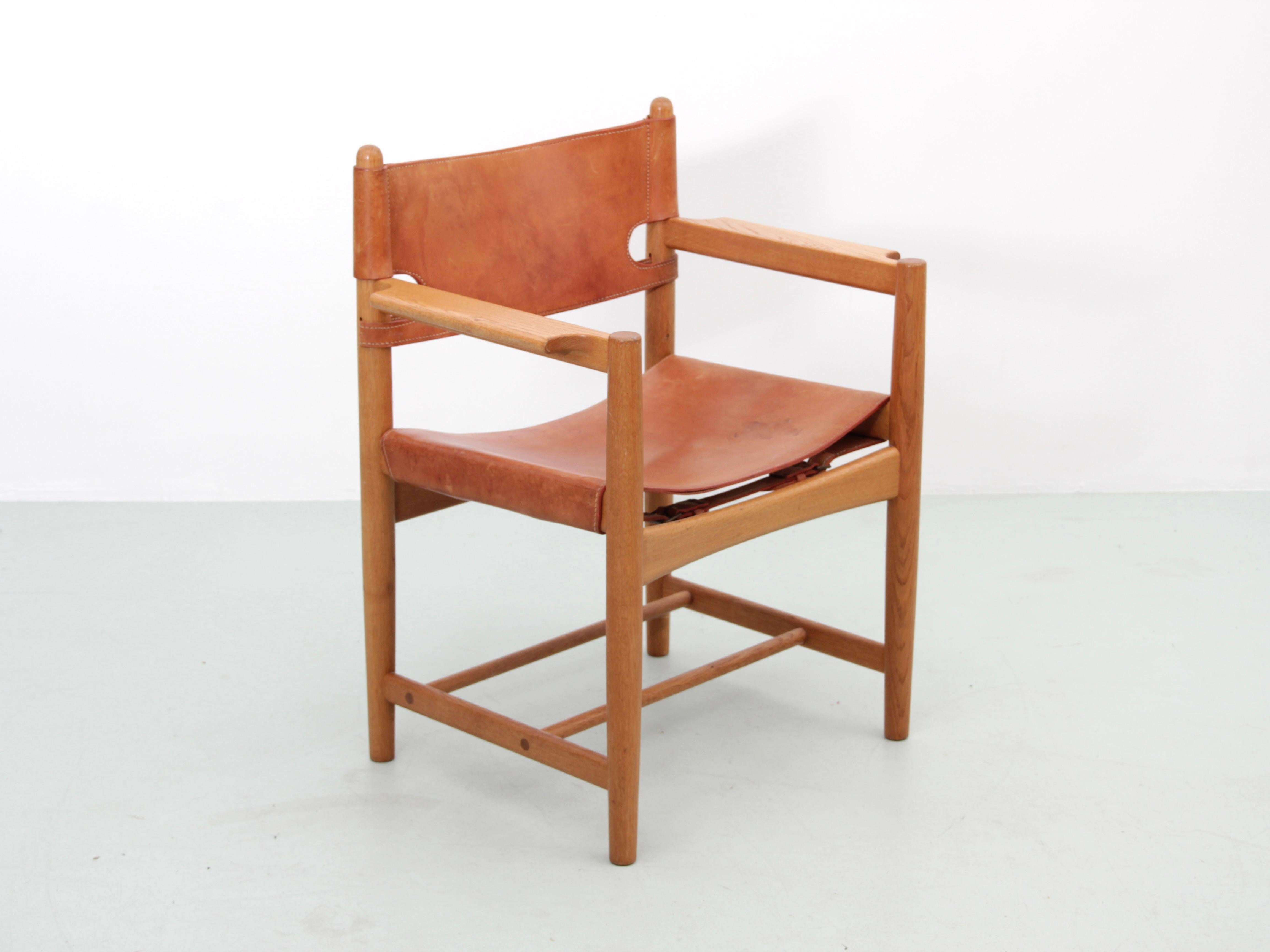 Paire de fauteuils scandinaves modernes du milieu du siècle dernier par Borge Mogensen, modèle 3238 en vente 7