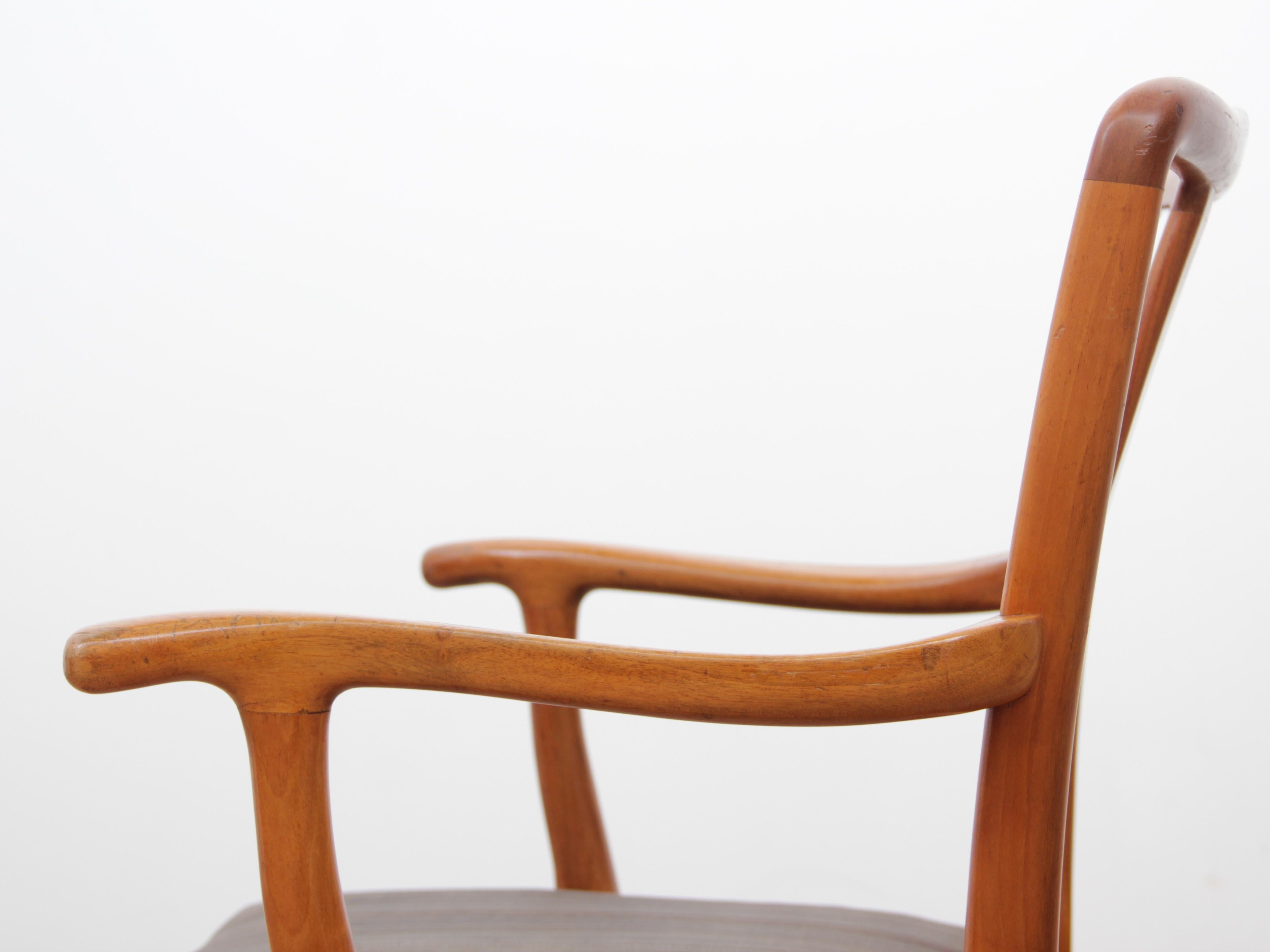 Modernes skandinavisches Sesselpaar aus der Mitte des Jahrhunderts von Ole Wancher im Angebot 7