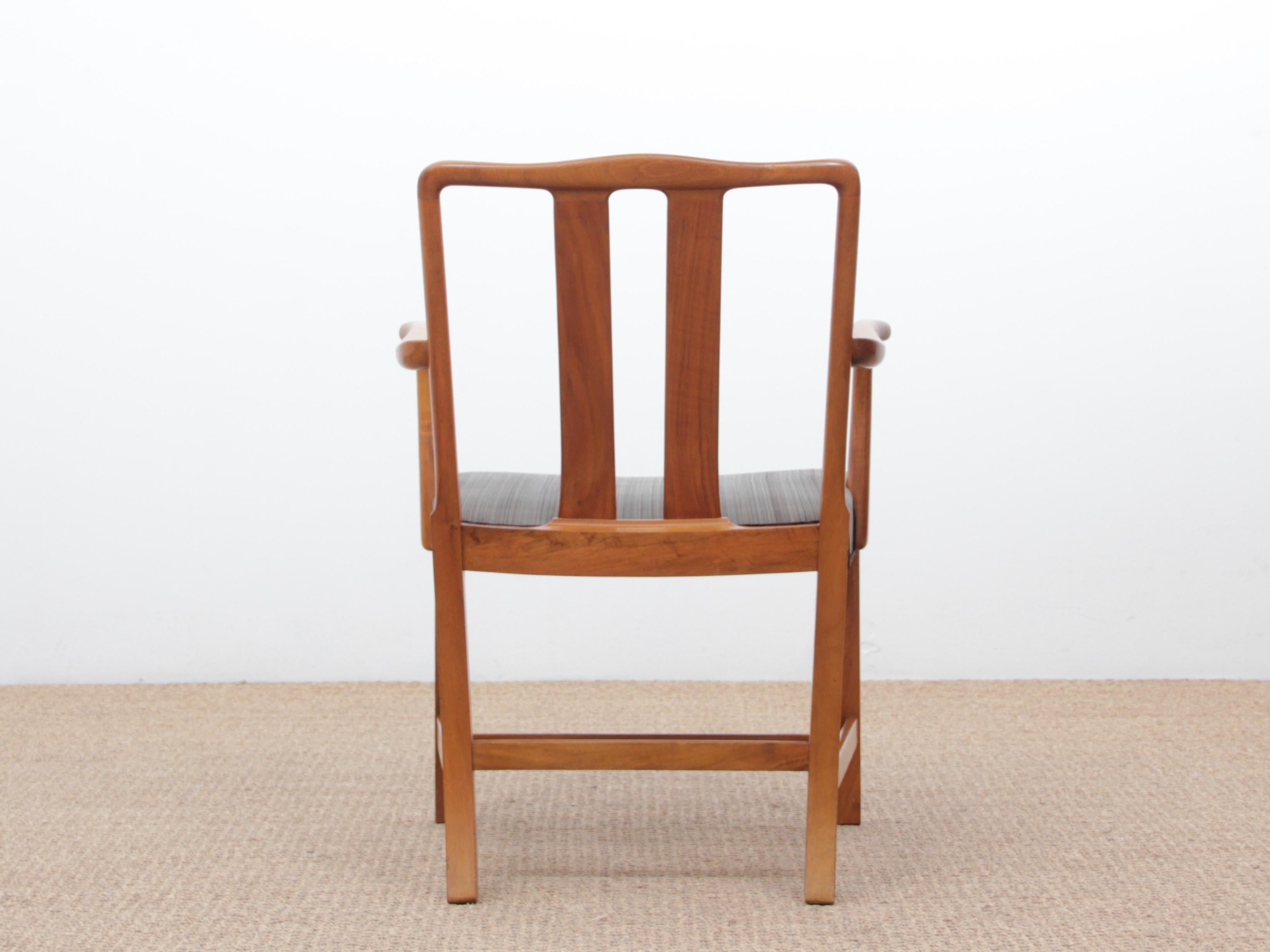 Modernes skandinavisches Sesselpaar aus der Mitte des Jahrhunderts von Ole Wancher im Angebot 2