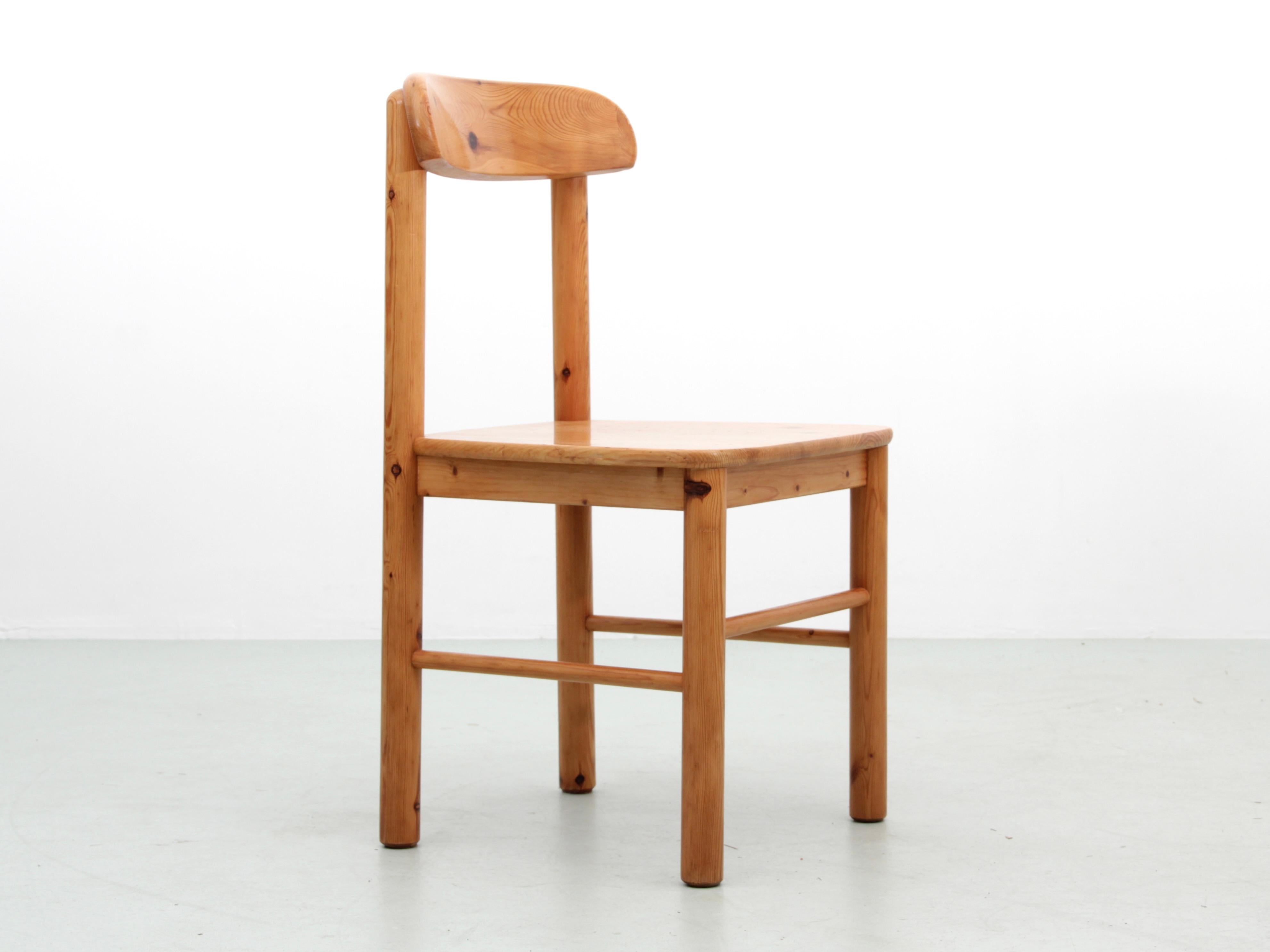 Scandinavian Modern Mid-Century modern scandinavian pair of chairs in pine by Rainer Daumiller For Sale