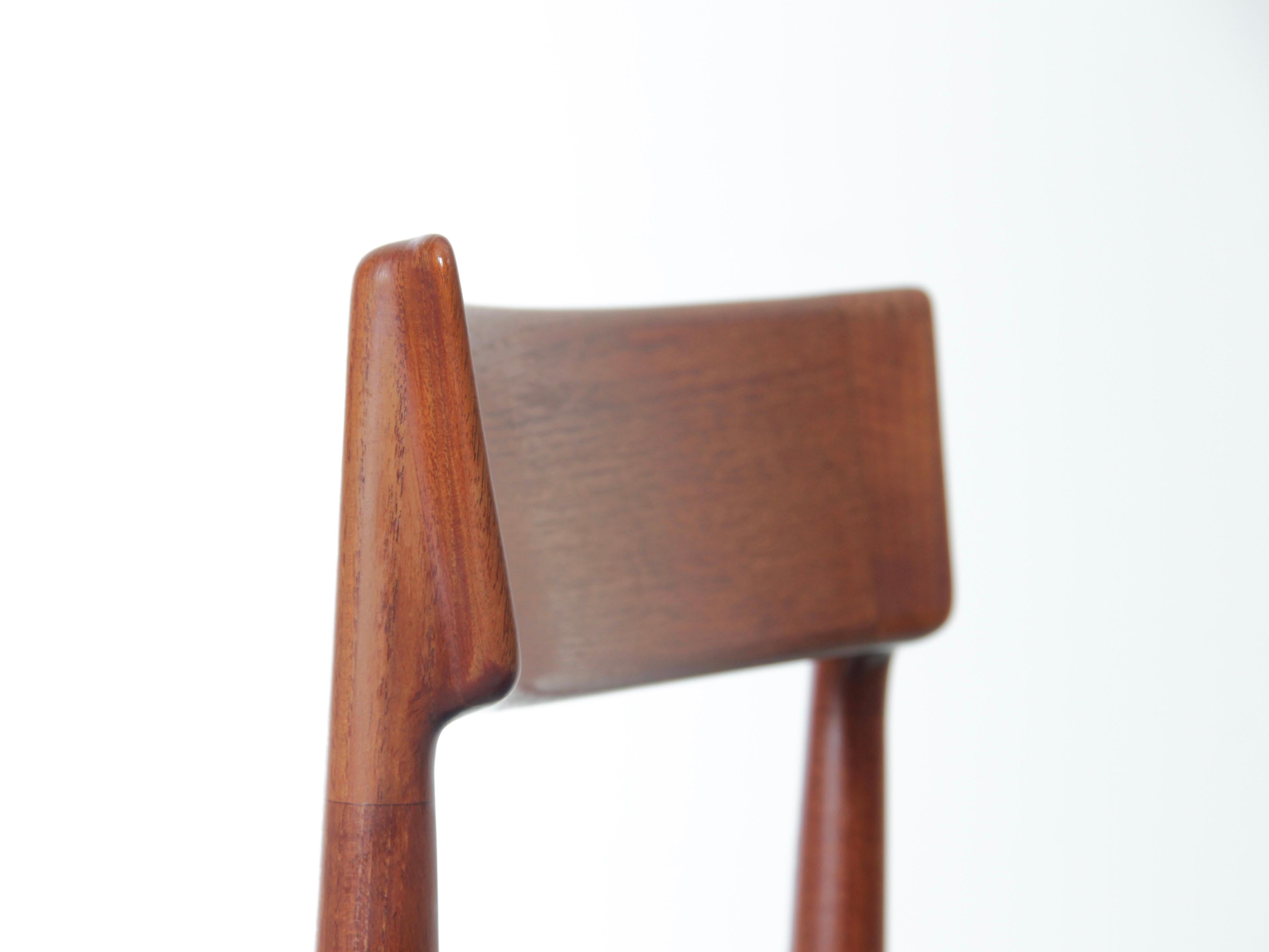 Mid-Century Modern Scandinavian Pair of Chairs in Teak by Harry Rosengren Hansen 5